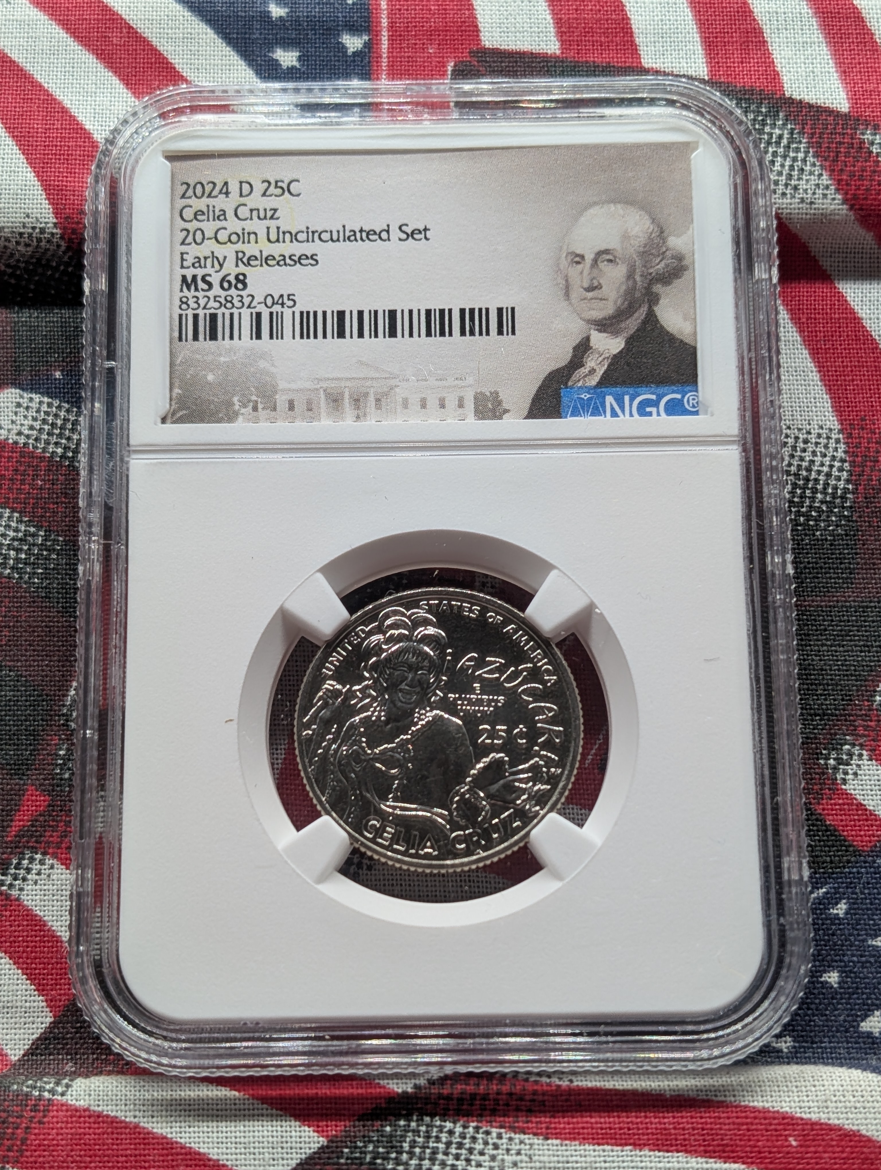 2024-D Celia Cruz Quarter - NGC MS68 - Early Release - From a 20-Coin Unc. Set