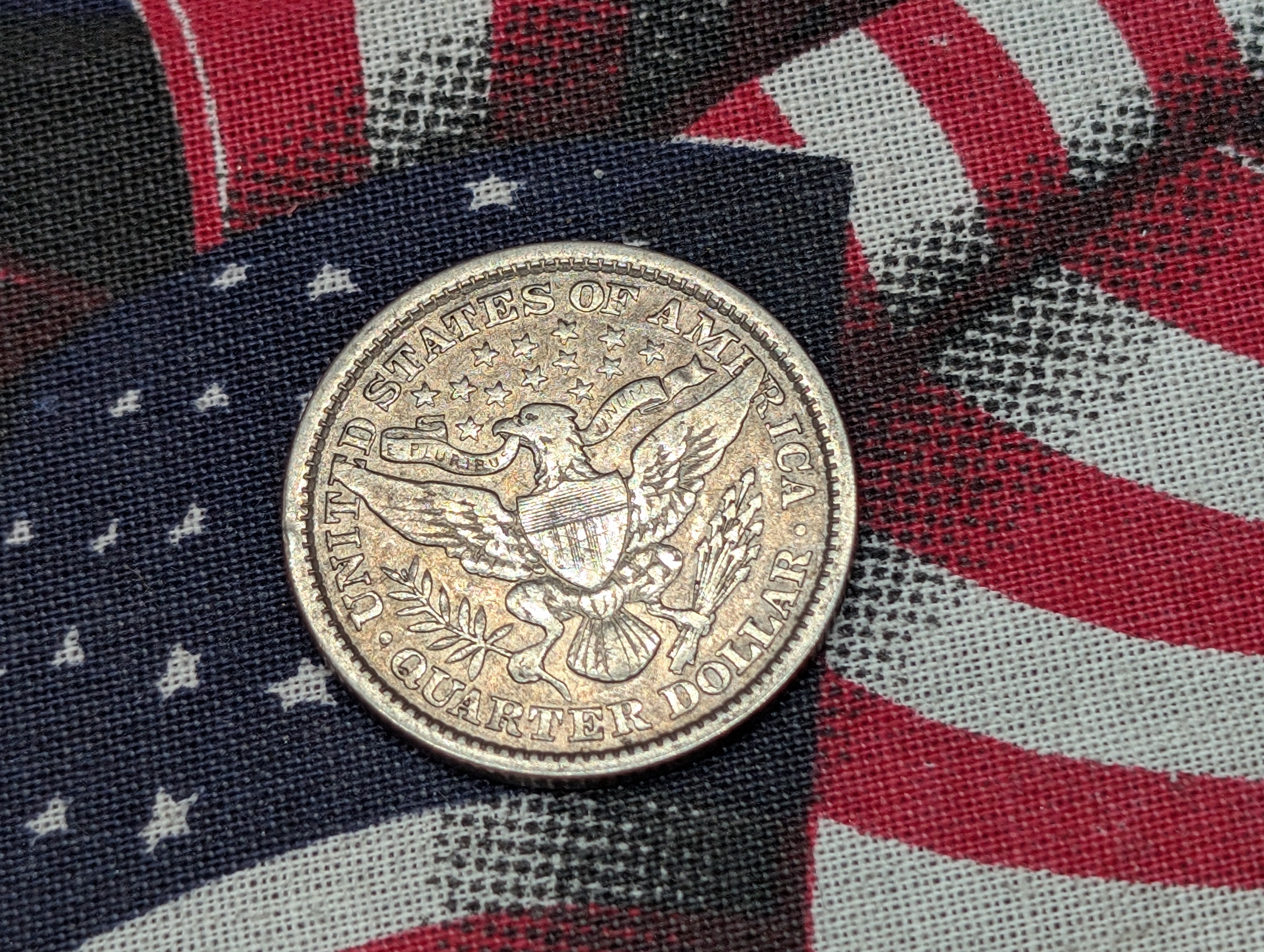 1892 Barber 90% Silver Quarter