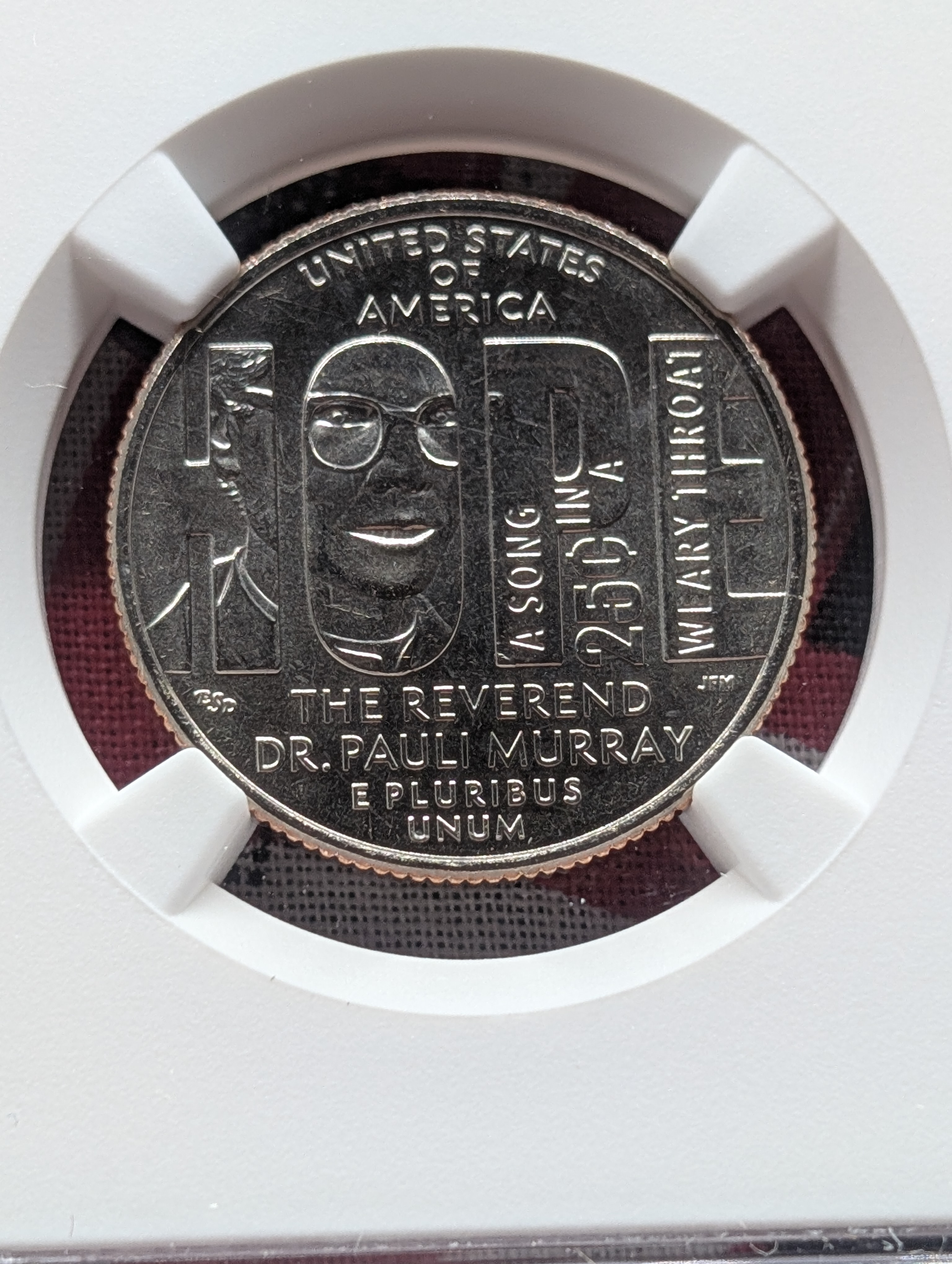 2024-P Rev. Dr. Pauli Murray Quarter - NGC MS67 - Early Release - From a 20-Coin Unc. Set