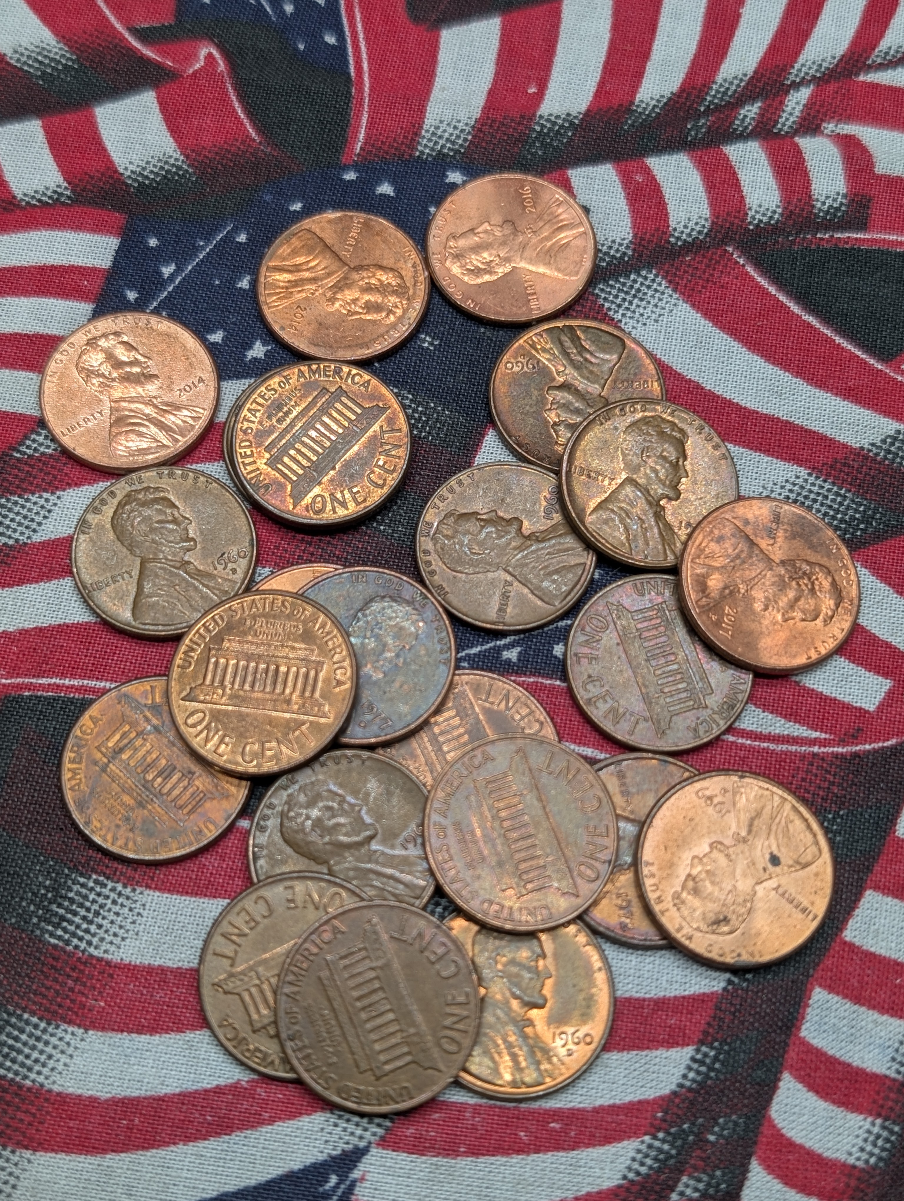5 Pounds Mixed Memorial and Shield Lincoln Cents