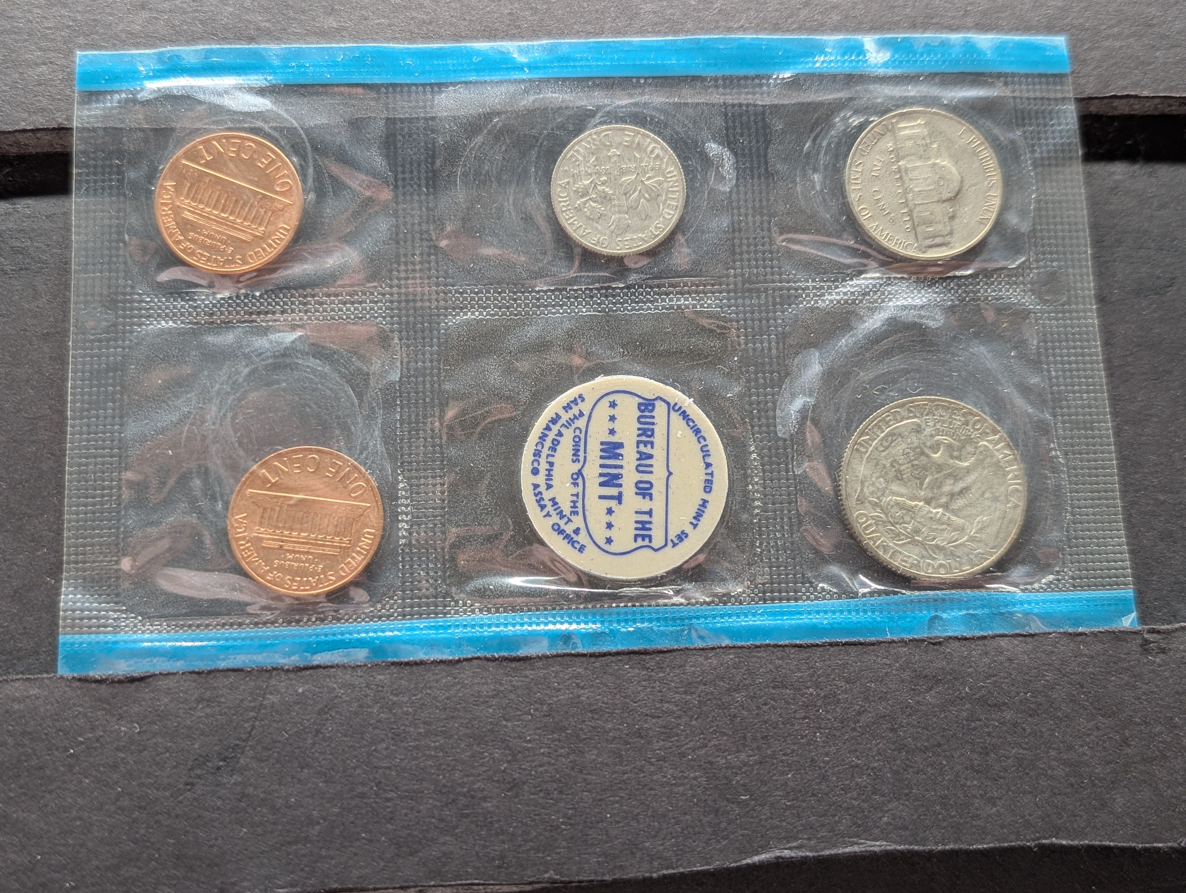 1969-P&D Unc. Mint Set, 40% Silver Kennedy Half Dollar