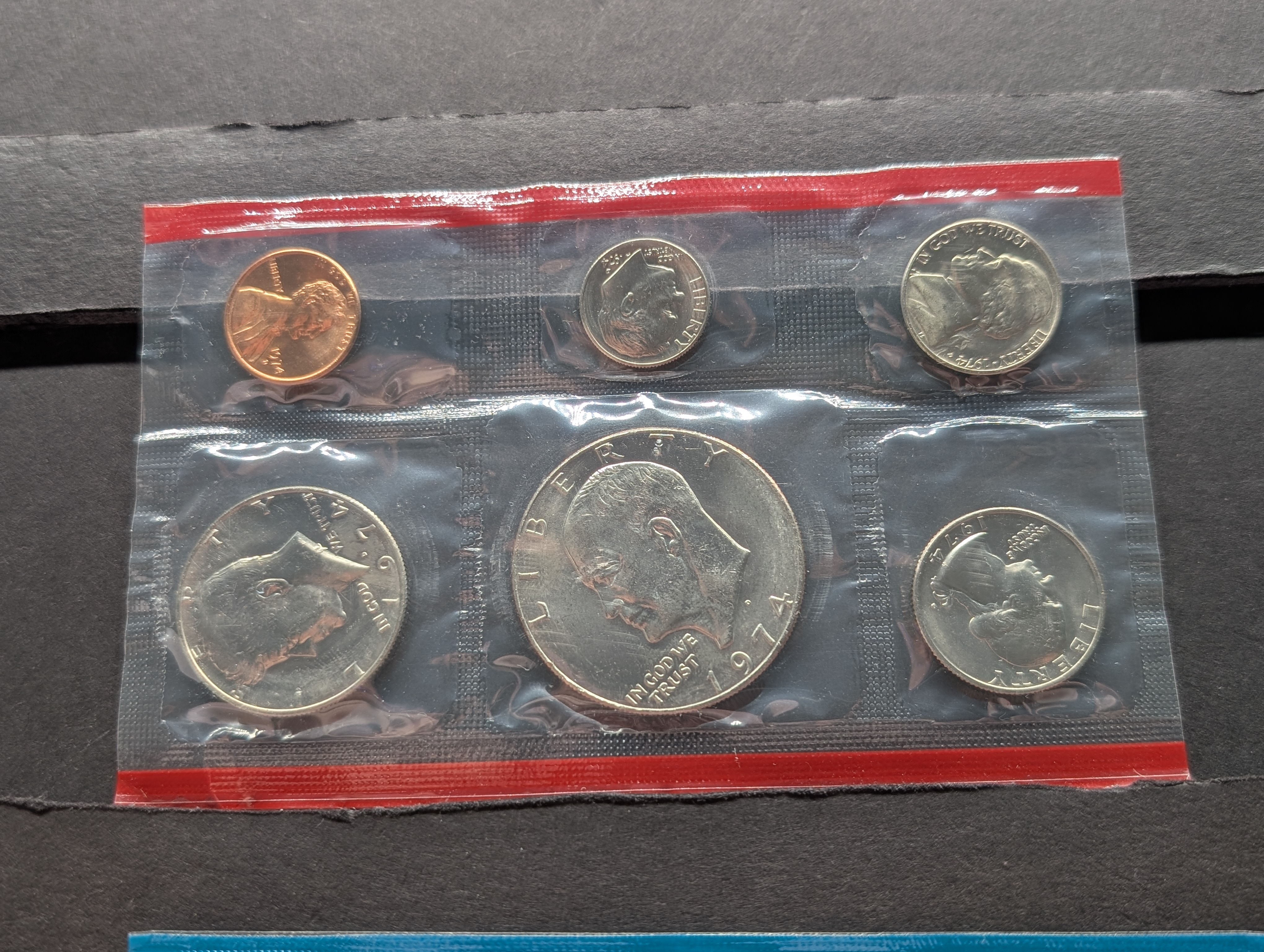 1974-P&D Unc. Mint Set w/ Eisenhower Dollars and with S Mint Mark Penny