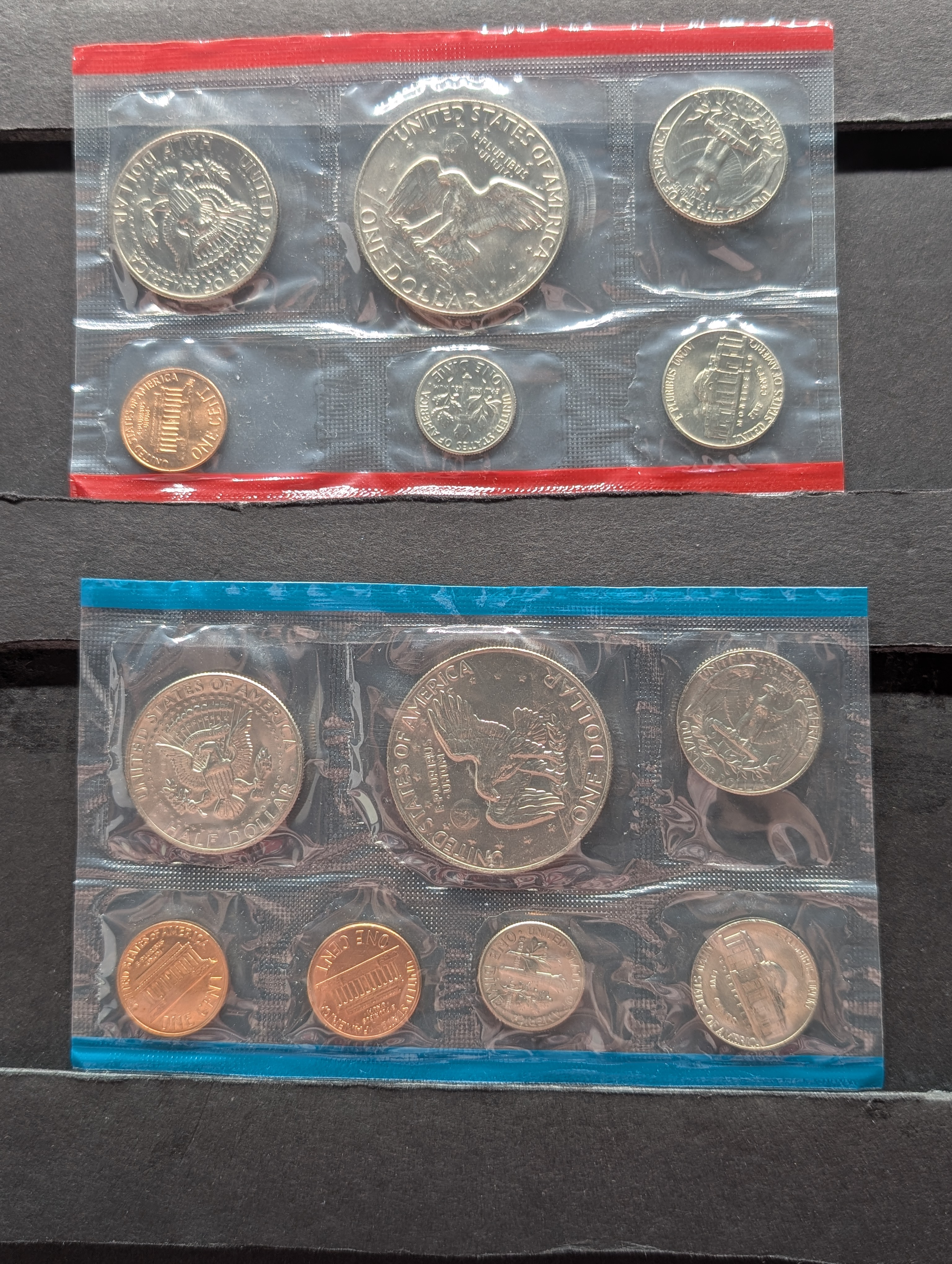 1974-P&D Unc. Mint Set w/ Eisenhower Dollars and with S Mint Mark Penny