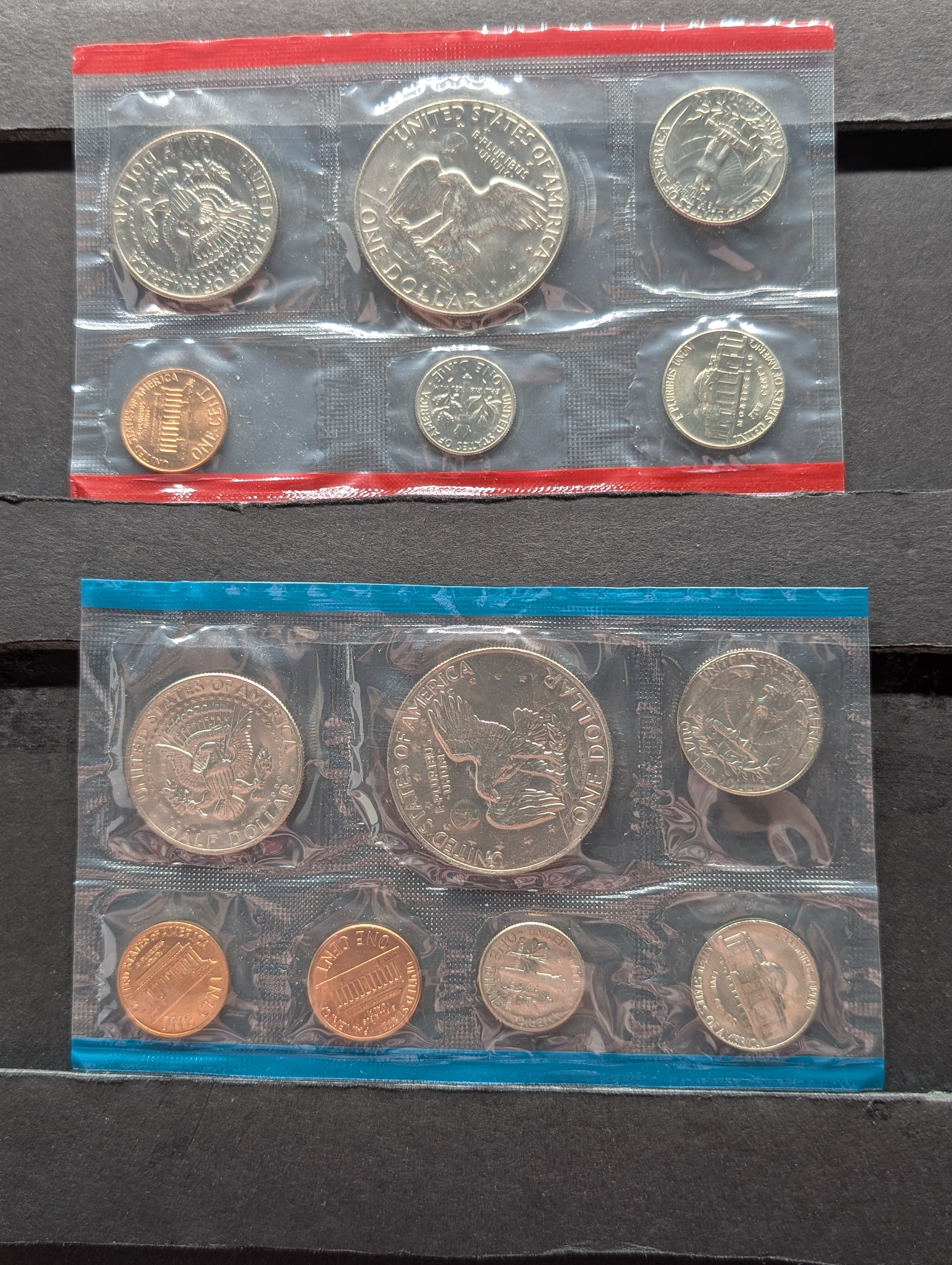 1974-P&D Unc. Mint Set w/ Eisenhower Dollars and with S Mint Mark Penny