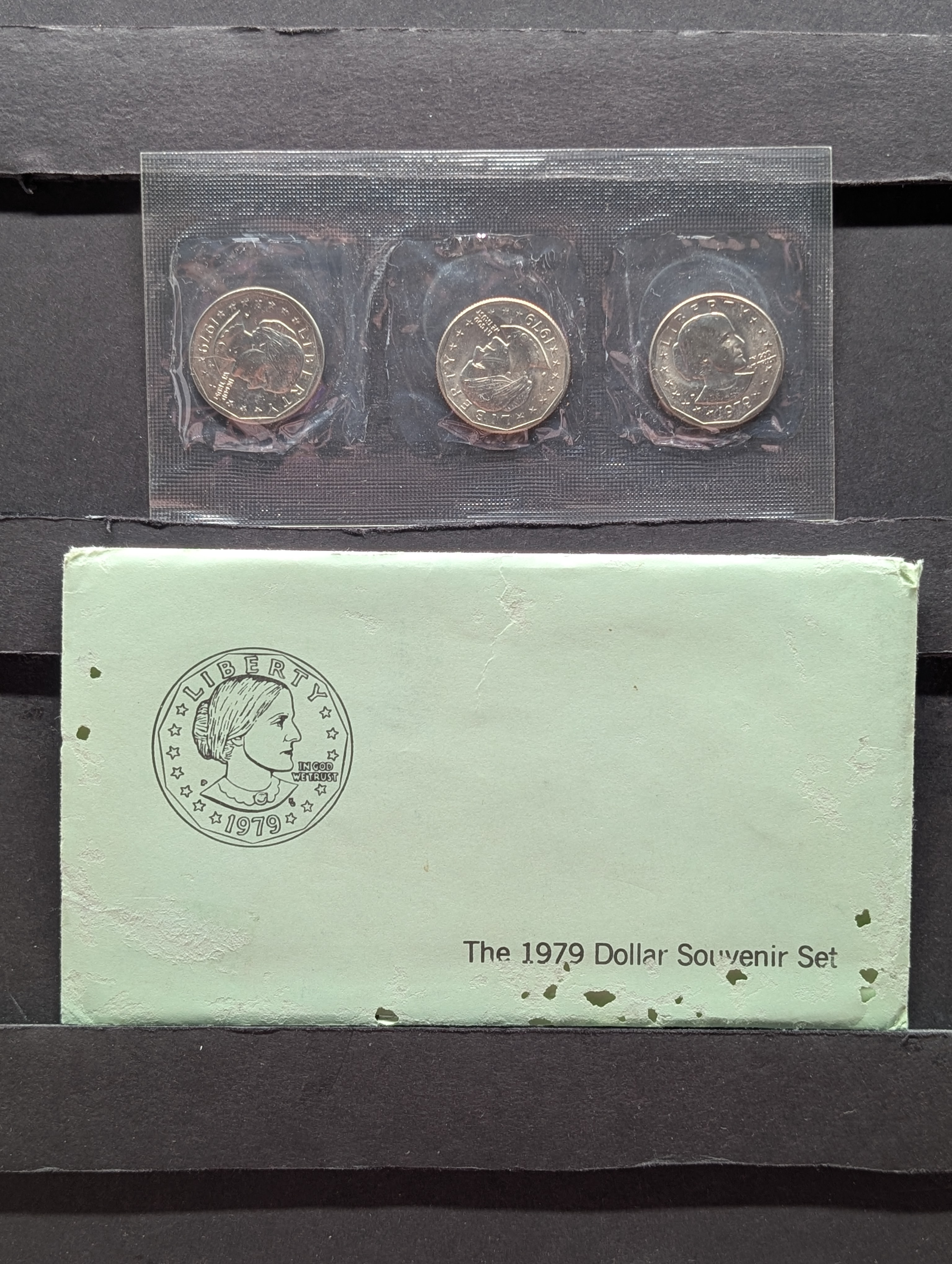 1979-P,D, & S Susan B. Anthony Dollars - Filled S