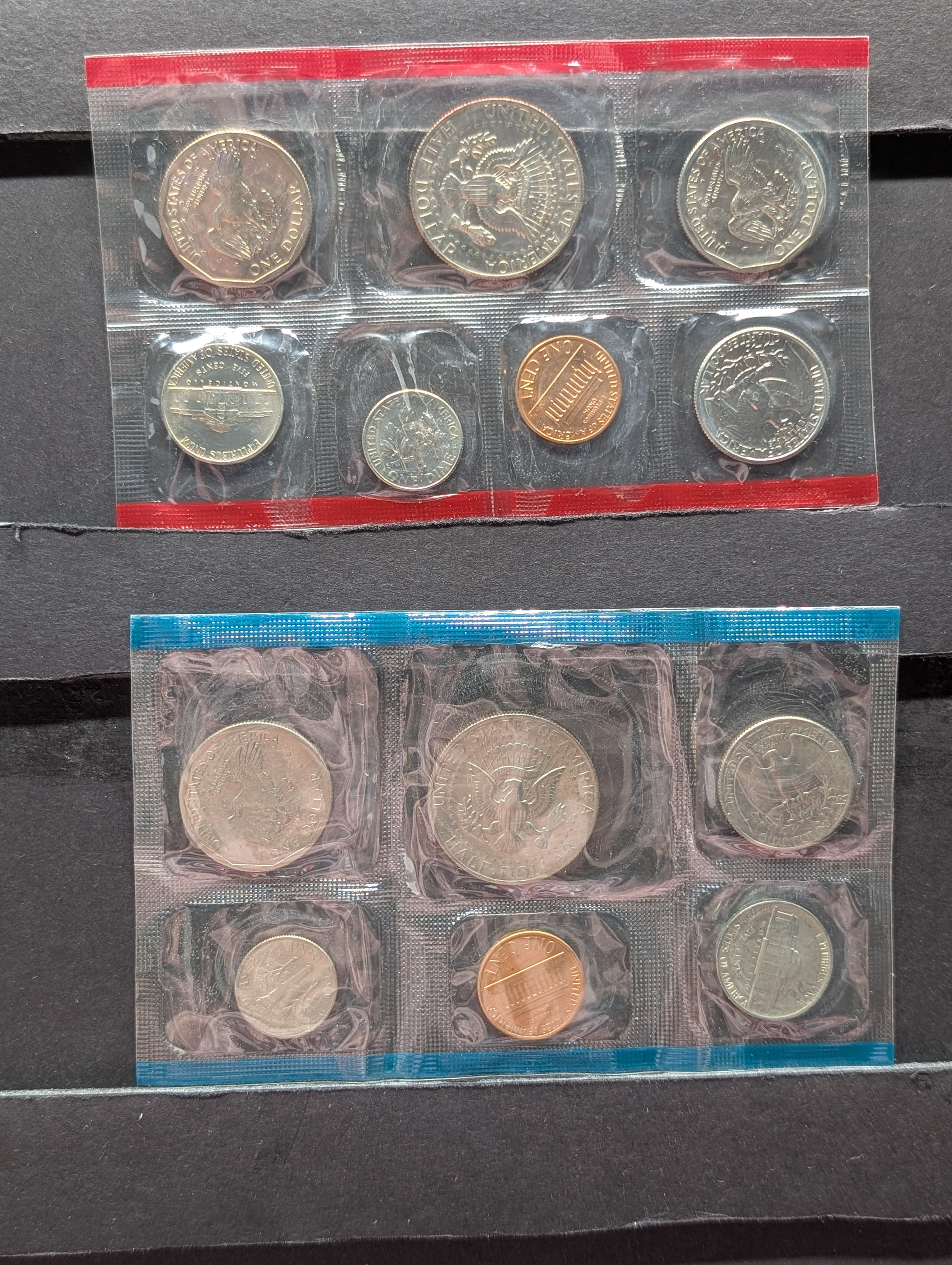 1980-P&D Unc. Set with P,D and S Susan B. Anthony Dollars