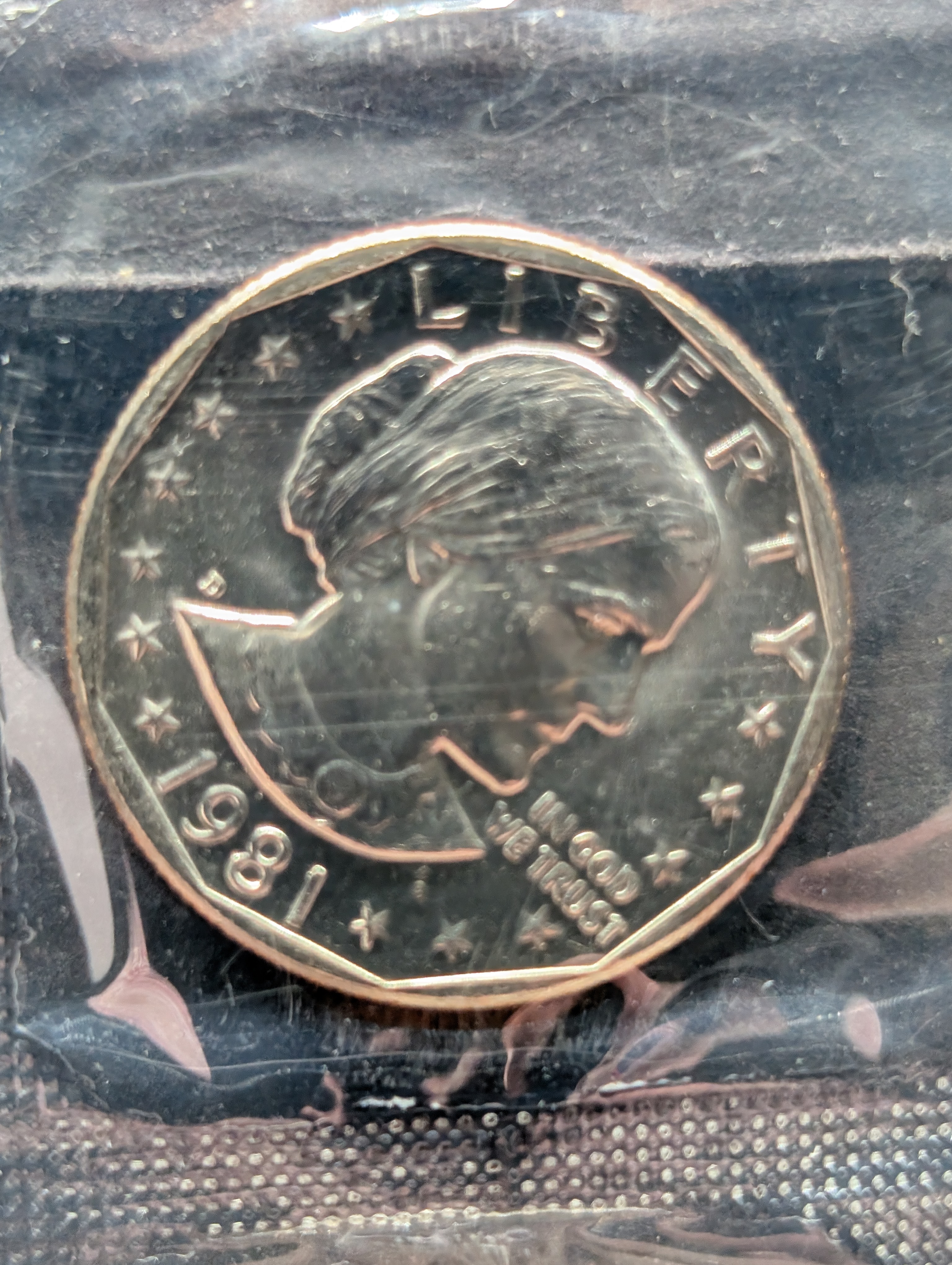 1981-P&D Unc. Set with P,D and S Susan B. Anthony Dollars