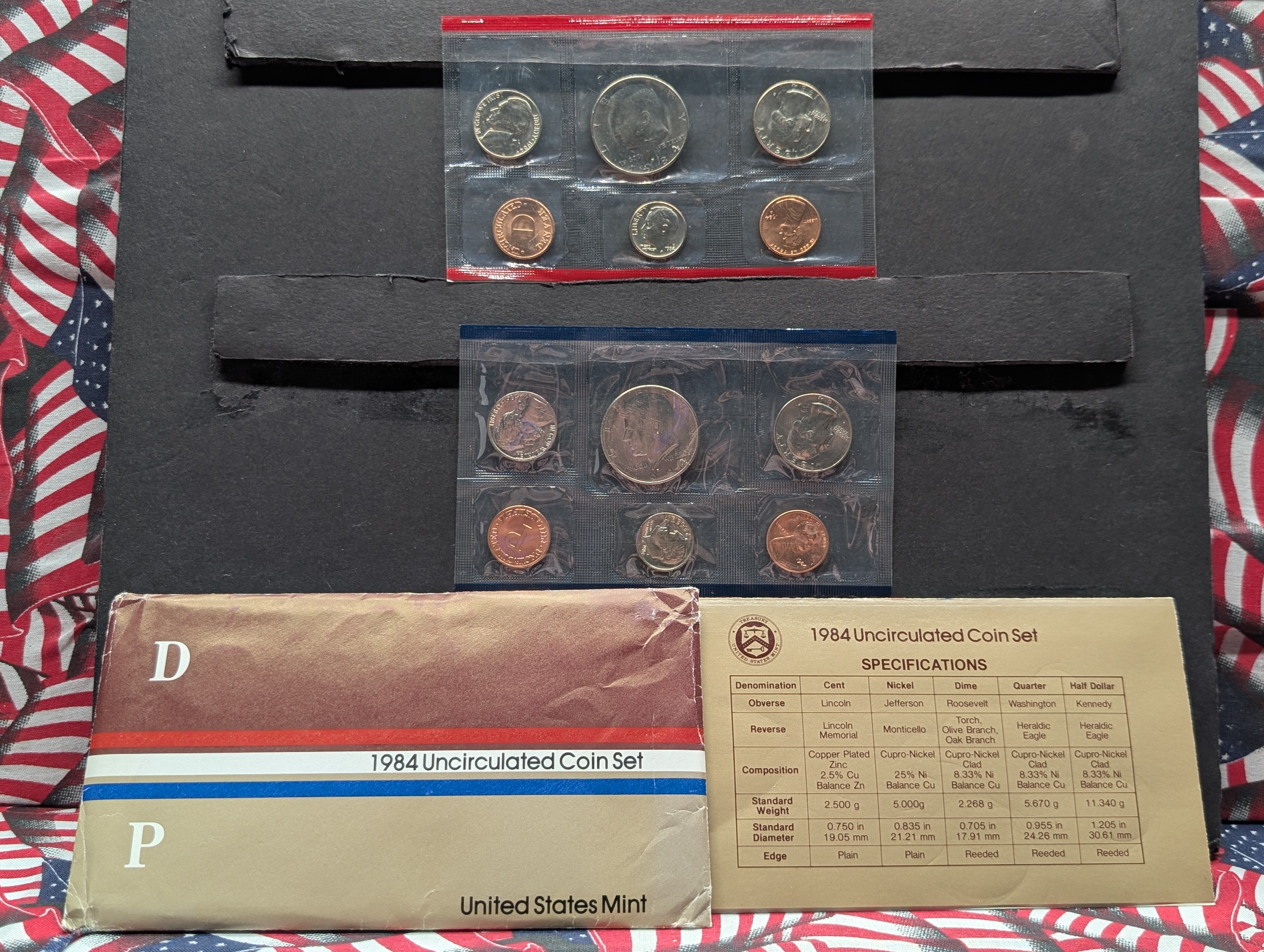 1984-P&D Unc. U.S. Mint Set in OGP w/ COA