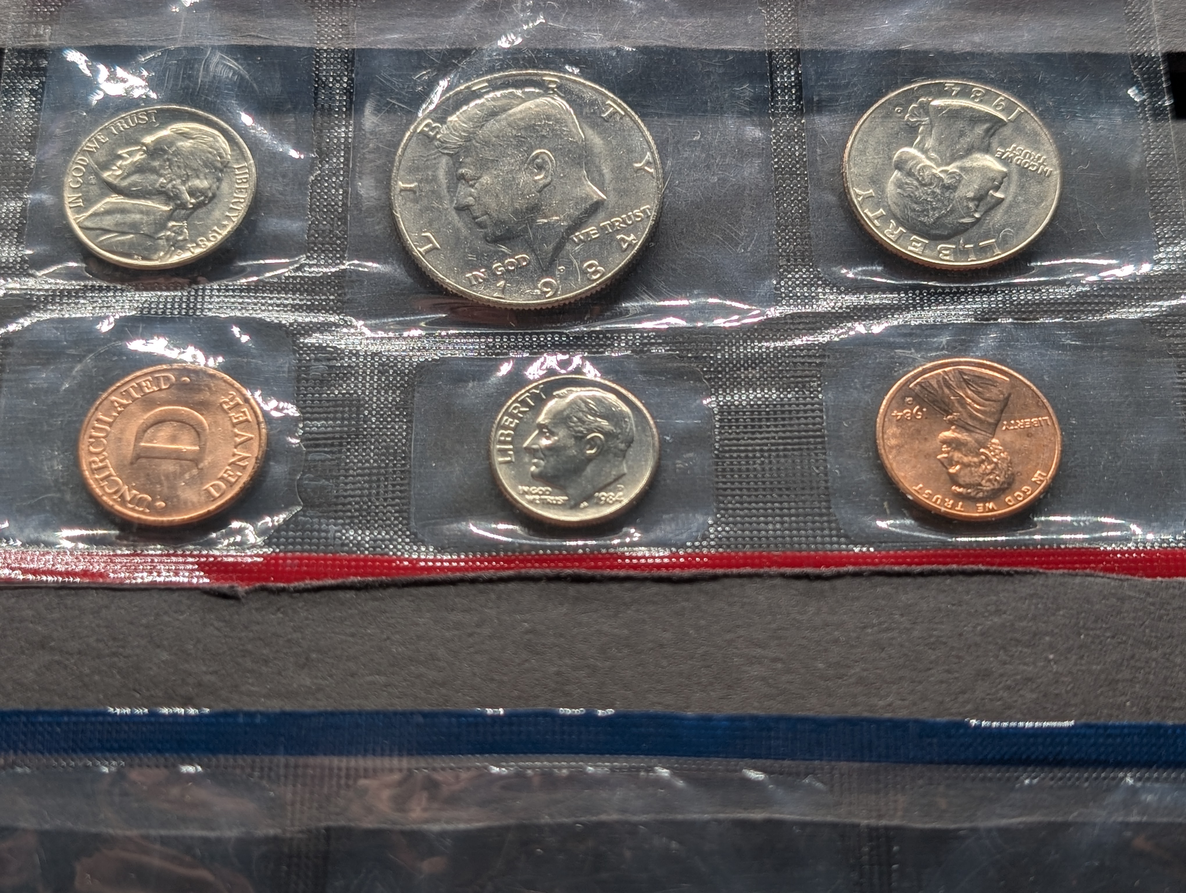 1984-P&D Unc. U.S. Mint Set in OGP w/ COA