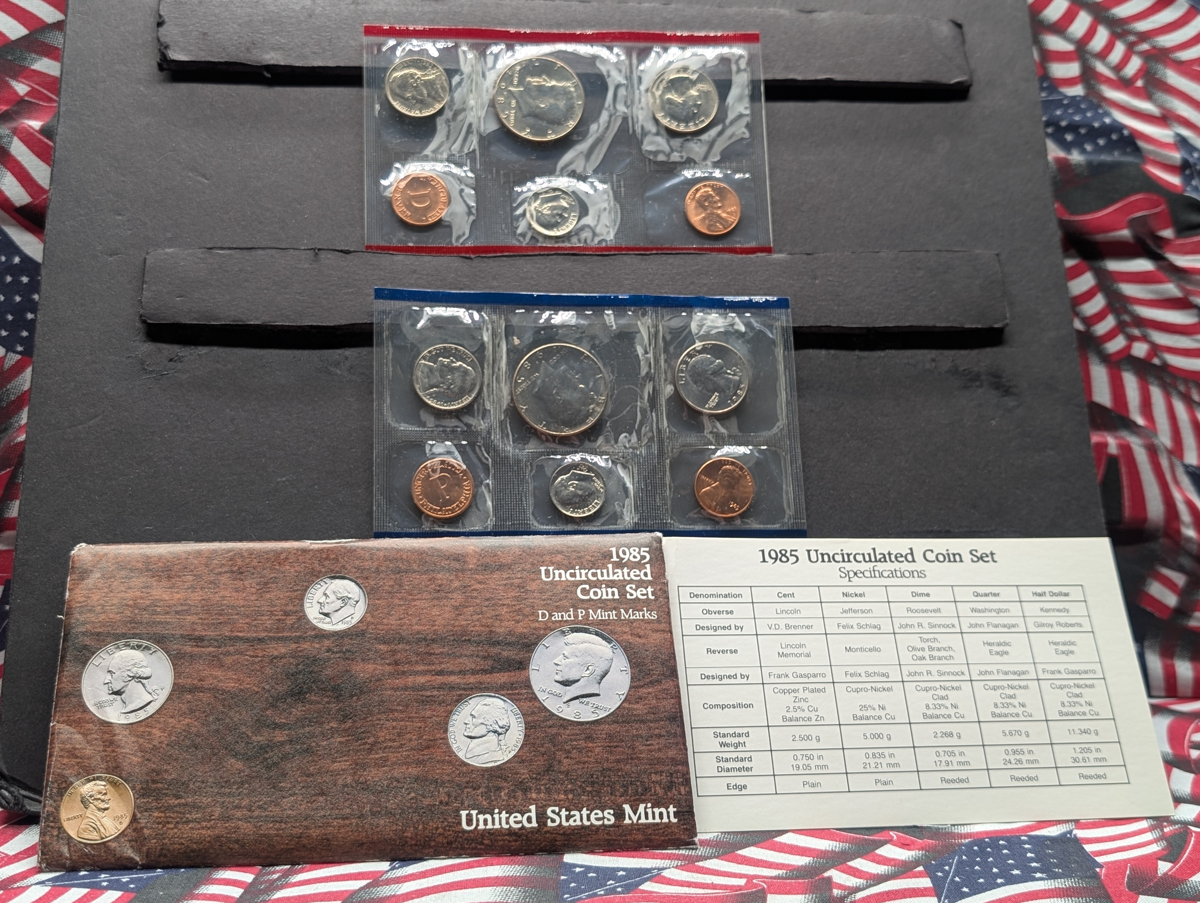 1985-P&D Unc. U.S. Mint Set in OGP w/ COA