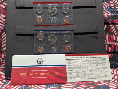 1987-P&D Unc. U.S. Mint Set in OGP w/ COA. 1987-P&amp;D Unc. U.S. Mint Set in OGP w/ 