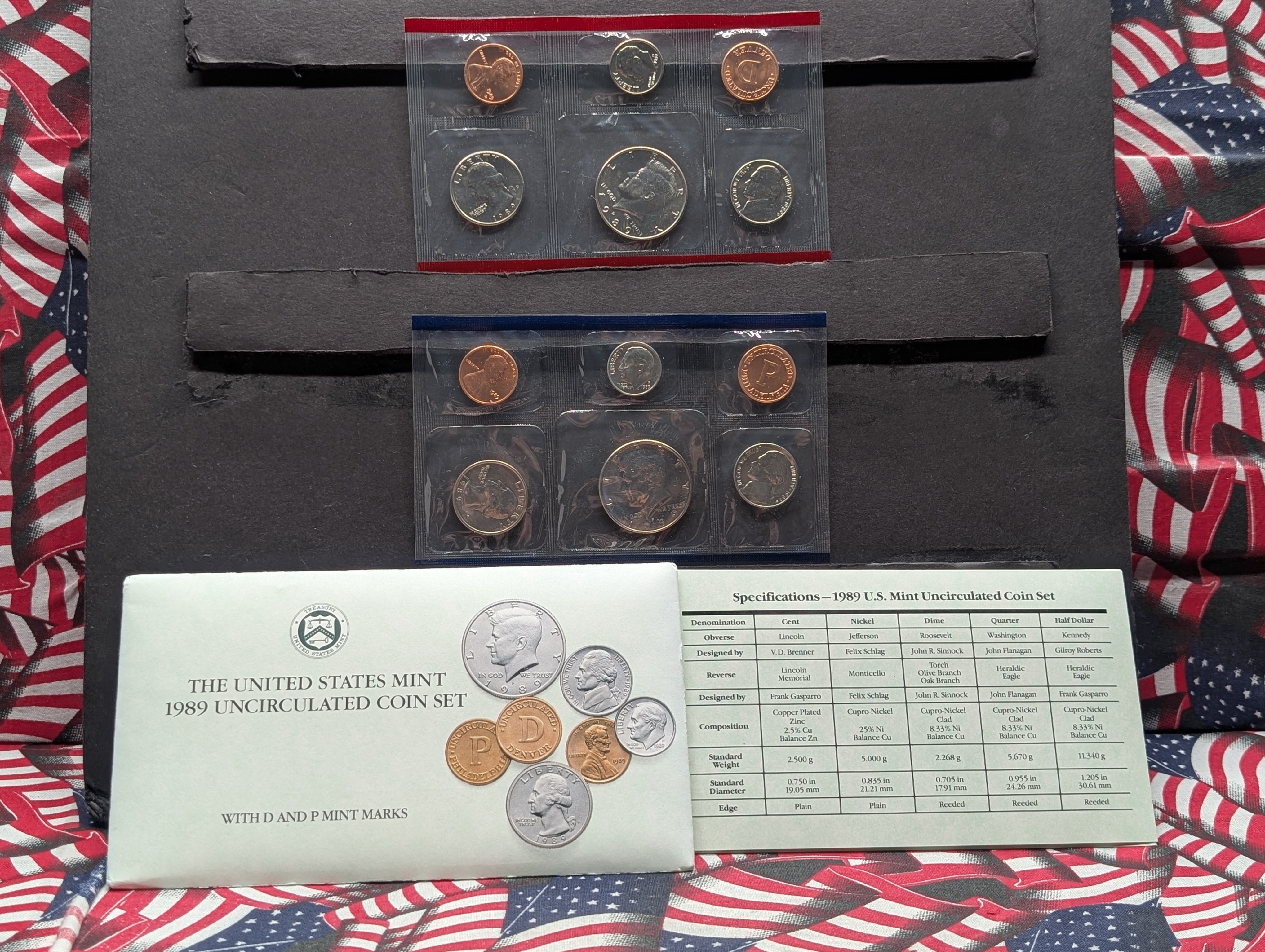 1989-P&D Unc. U.S. Mint Set in OGP w/ COA
