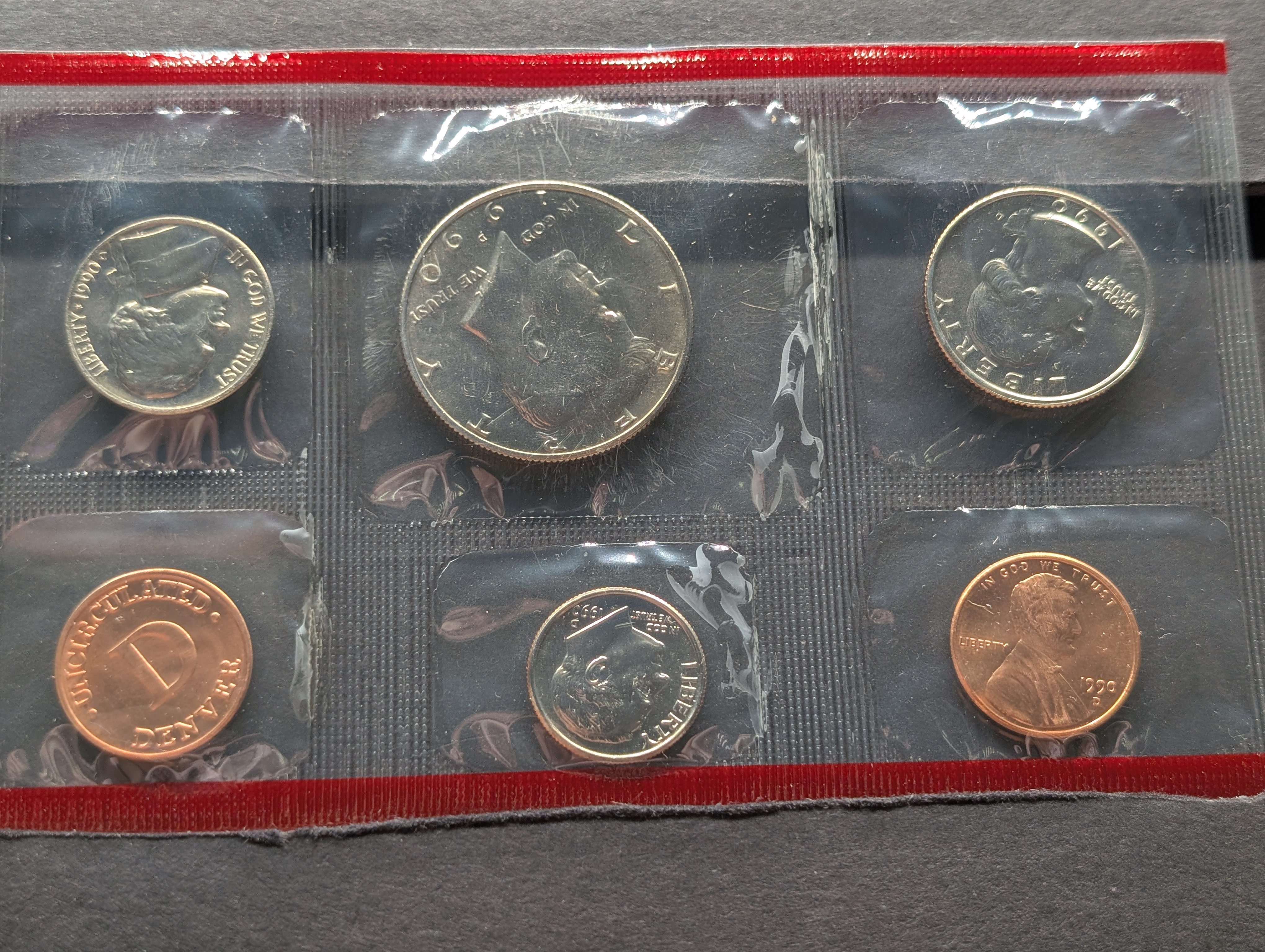 1990-P&D Unc. U.S. Mint Set in OGP w/ COA