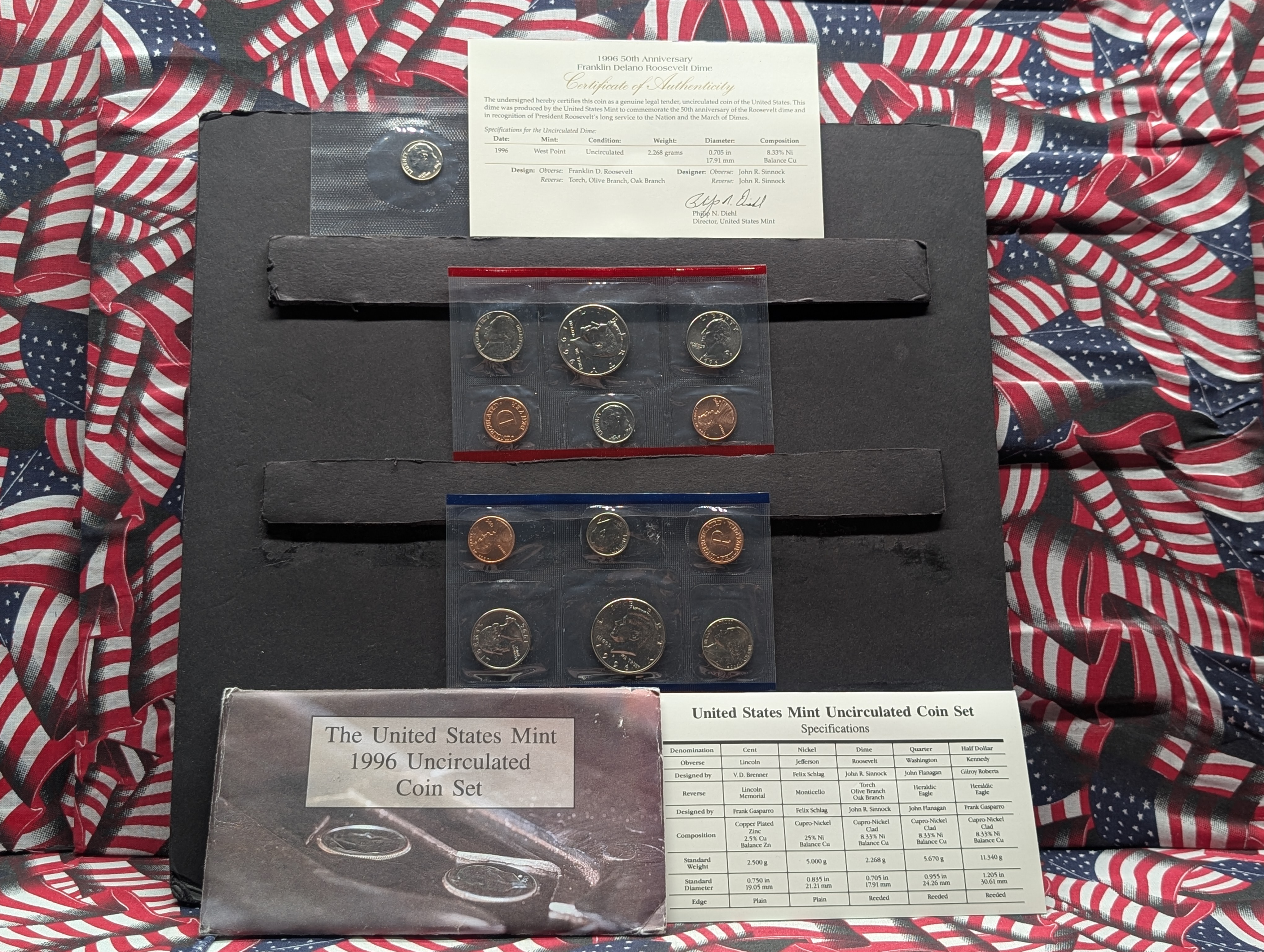1996-P&D Unc. U.S. Mint Set in OGP w/ COA