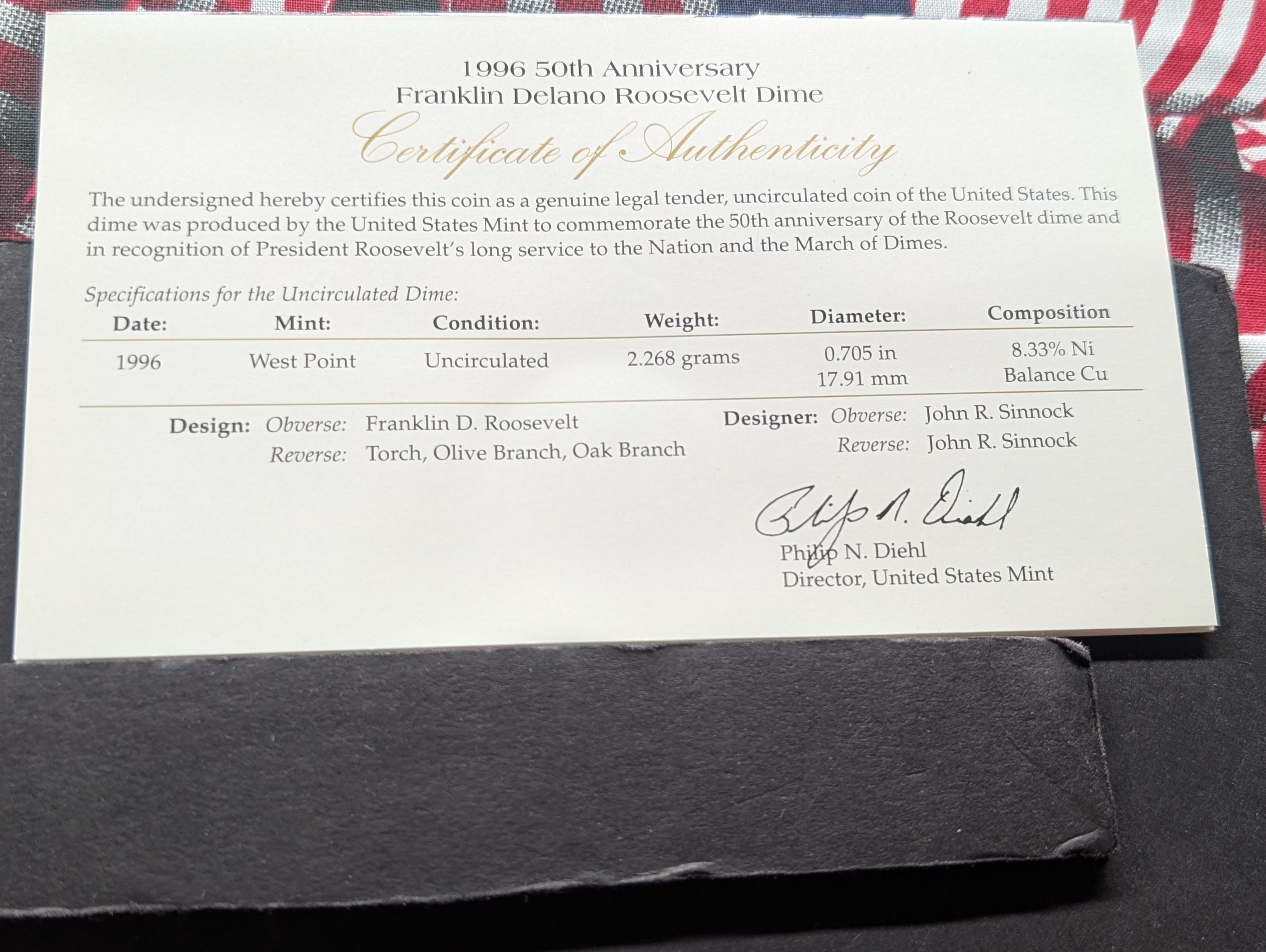 1996-P&D Unc. U.S. Mint Set in OGP w/ COA