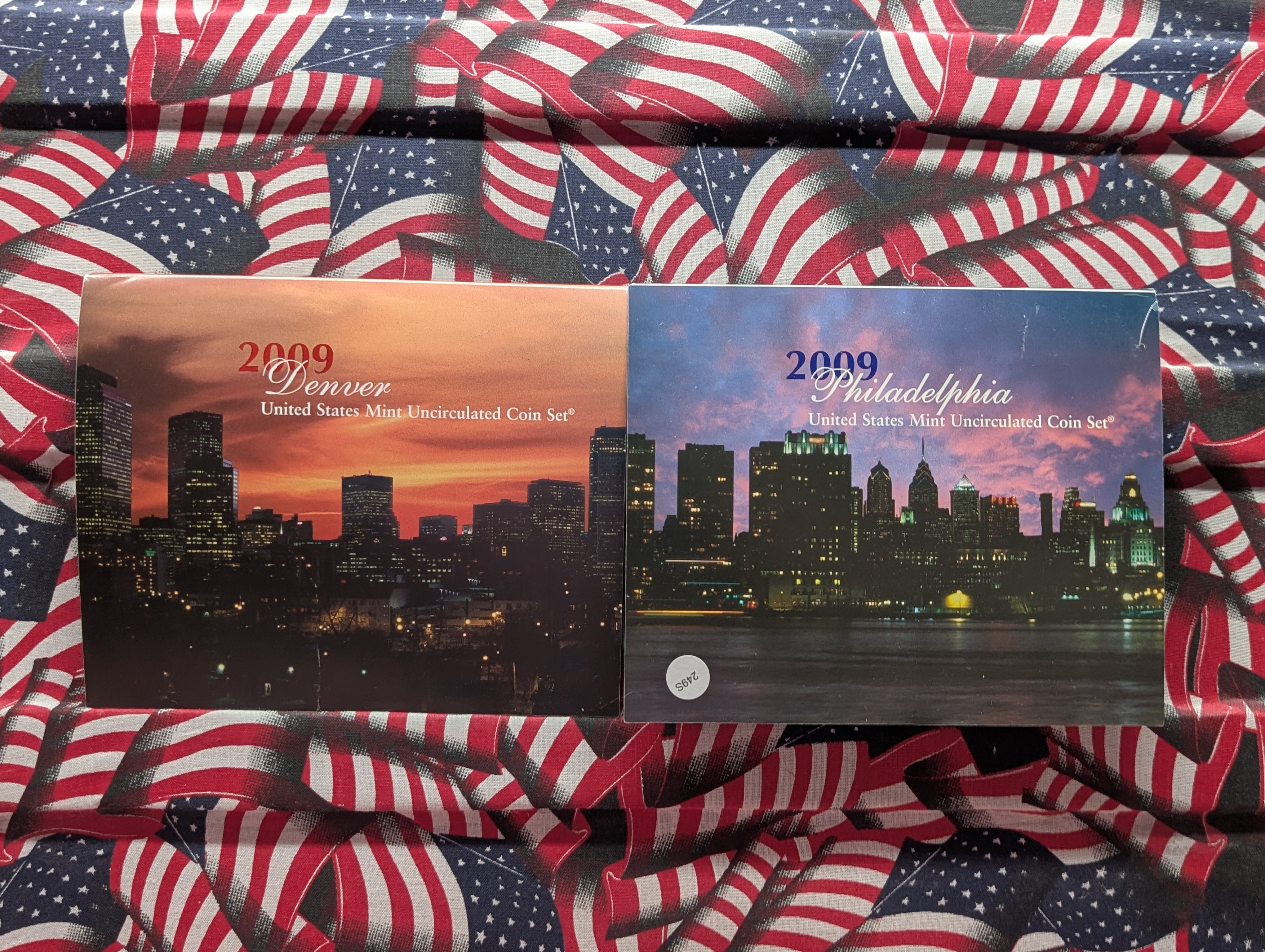 2009-P&D U.S. Mint Unc. Set with Territorial Quarters, 4 Presidential Dollars, 1 Sacagawea Dollar and Four Bicentennial Lincoln Cents in OGP