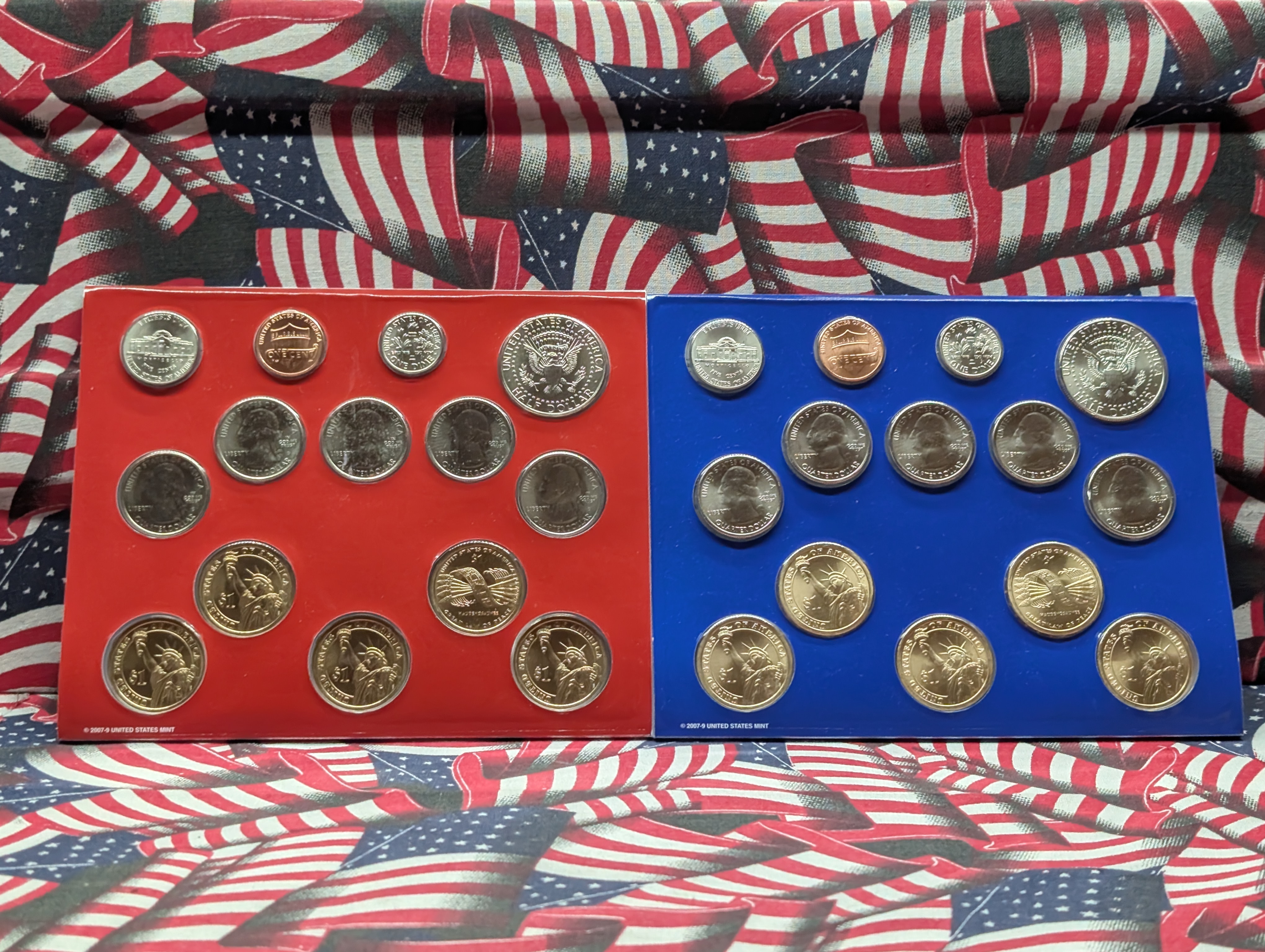 2010-P&D U.S. Mint Unc. Set with Territorial Quarters, 4 Presidential Dollars, 1 Sacagawea Dollar In OGP w/COA