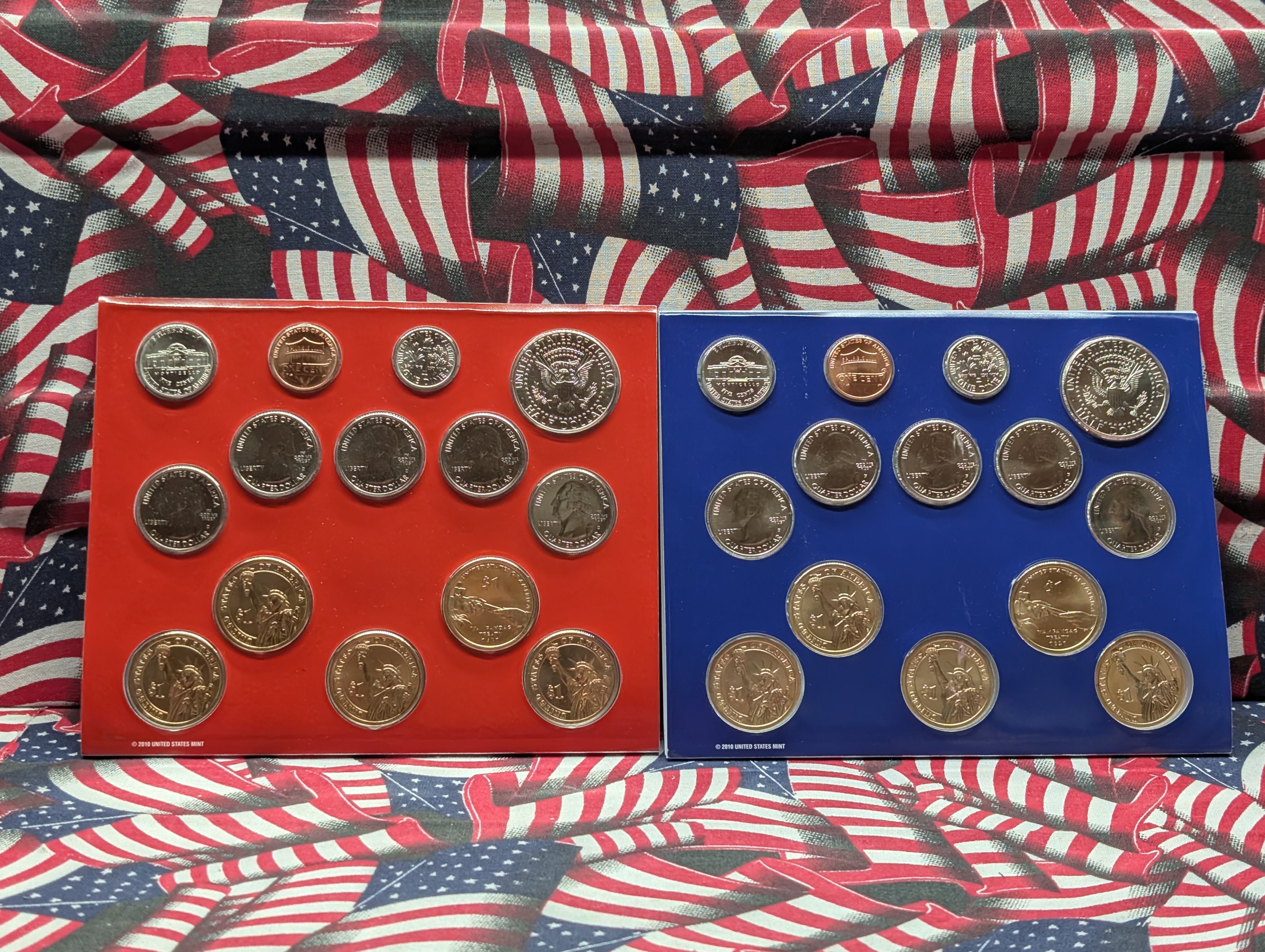 2011-P&D U.S. Mint Unc. Set with Territorial Quarters, 4 Presidential Dollars, 1 Sacagawea Dollar In OGP w/COA