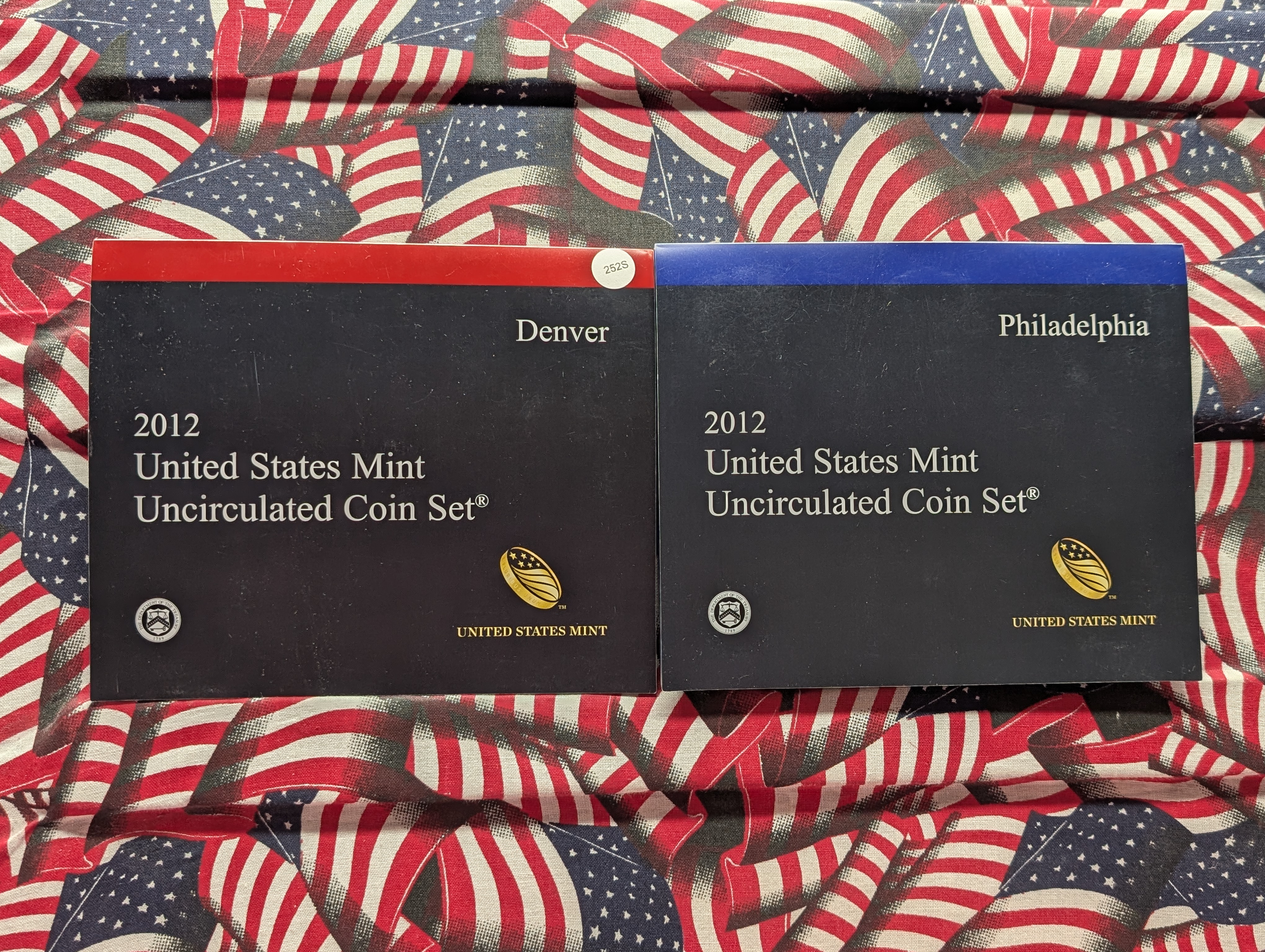 2012-P&D U.S. Mint Unc. Set with Territorial Quarters, 4 Presidential Dollars, 1 Sacagawea Dollar In OGP w/COA
