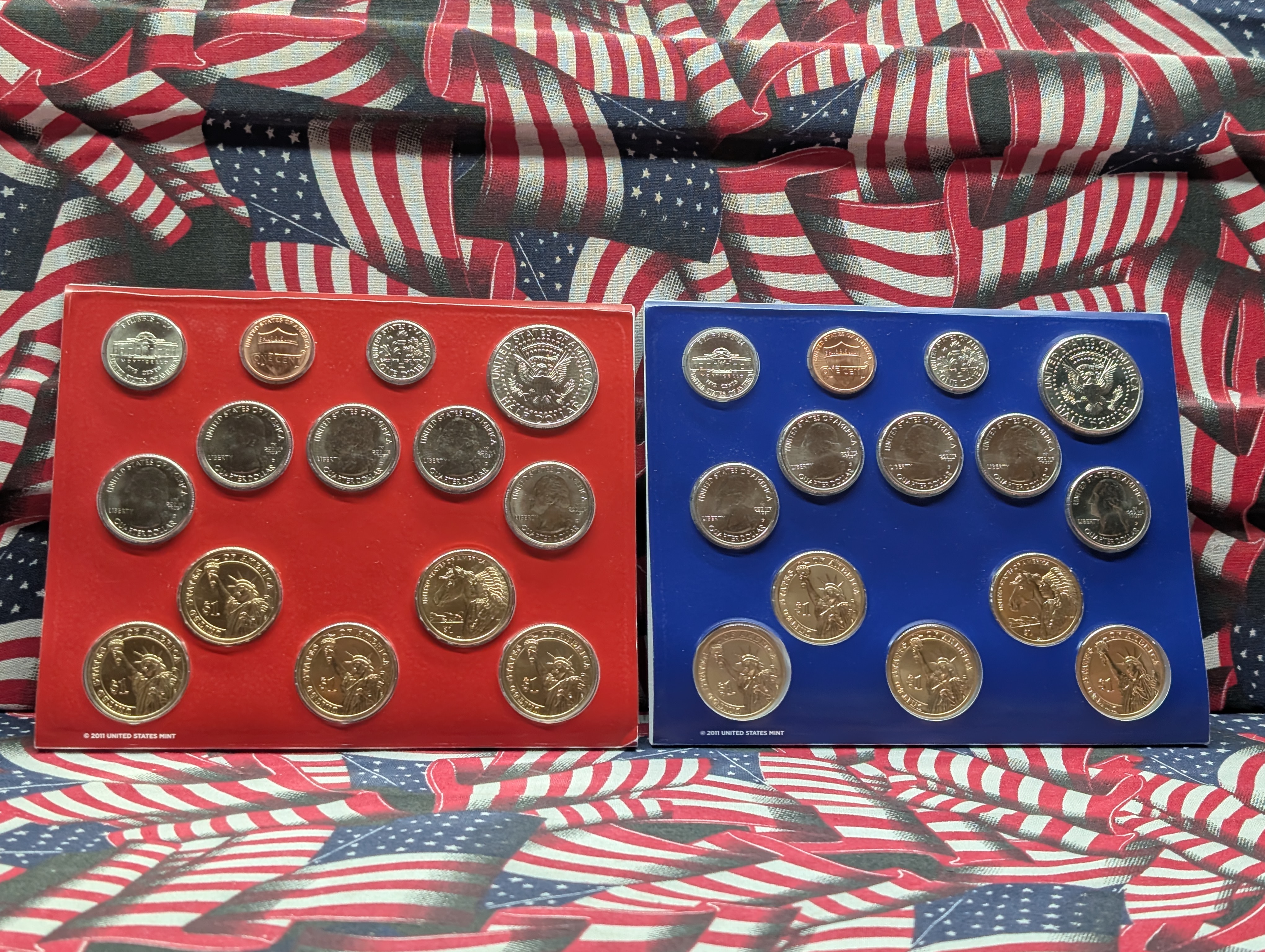 2012-P&D U.S. Mint Unc. Set with Territorial Quarters, 4 Presidential Dollars, 1 Sacagawea Dollar In OGP w/COA