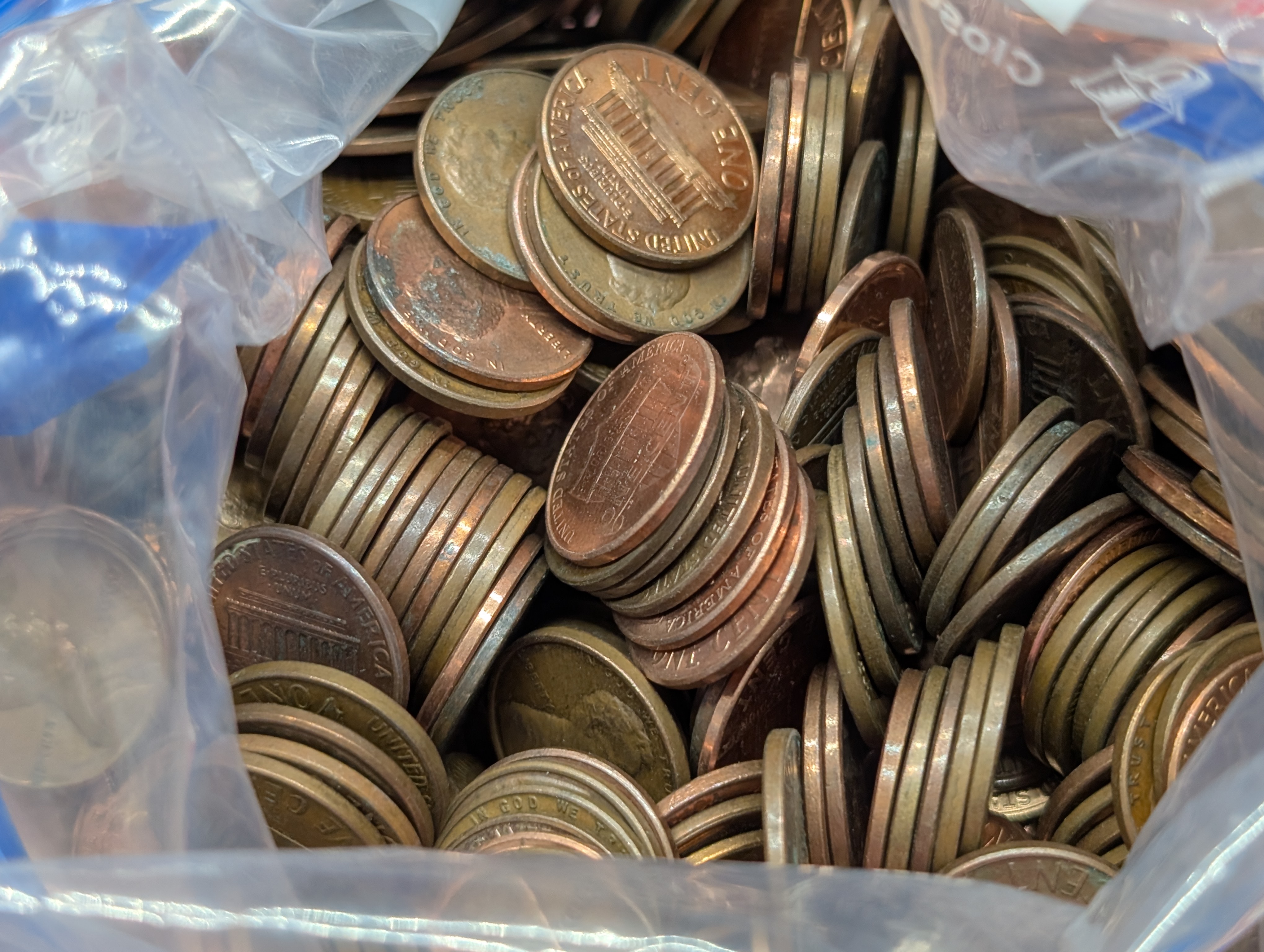 5 Pounds Mixed Memorial and Shield Lincoln Cents