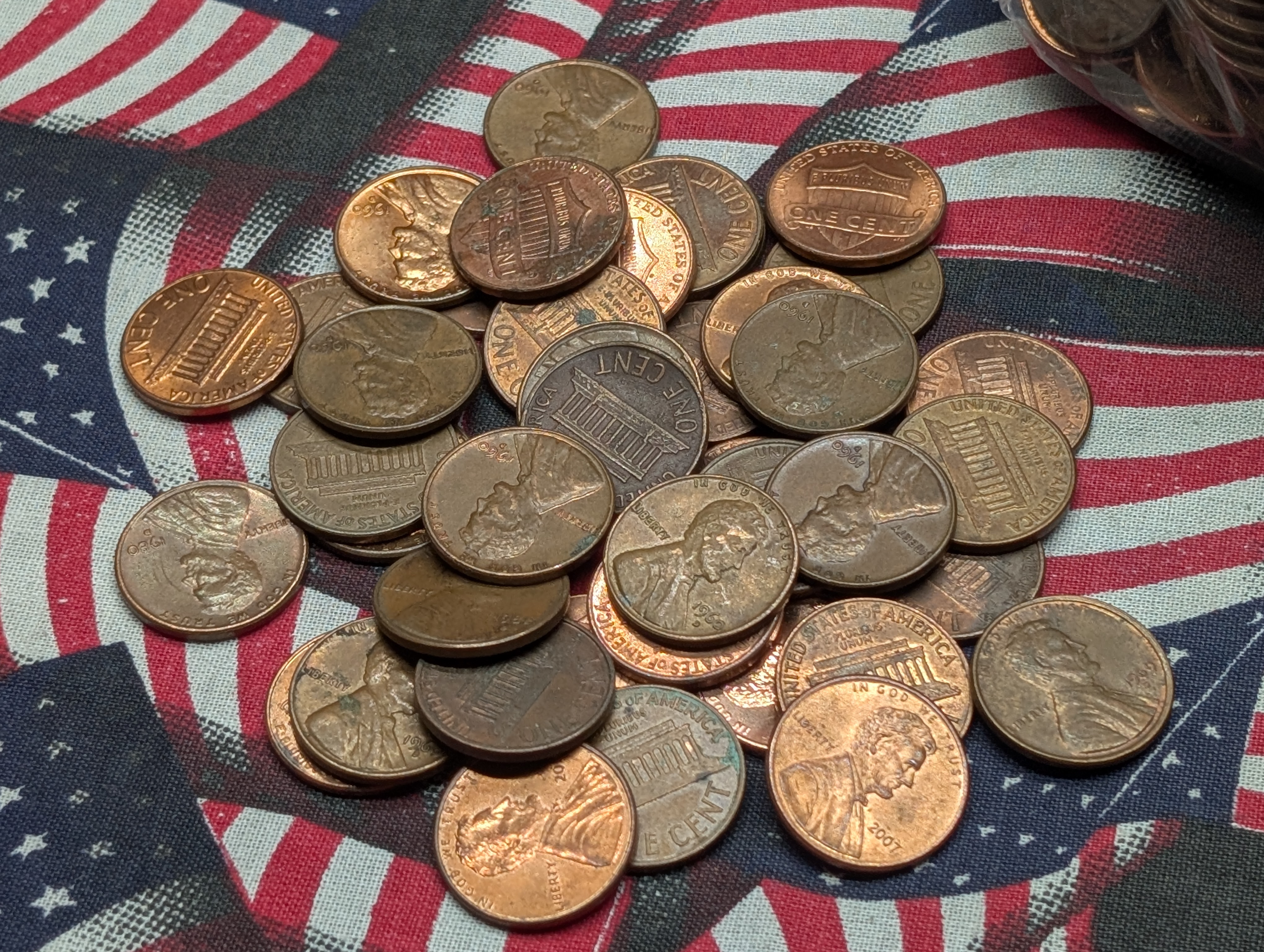 5 Pounds Mixed Memorial and Shield Lincoln Cents