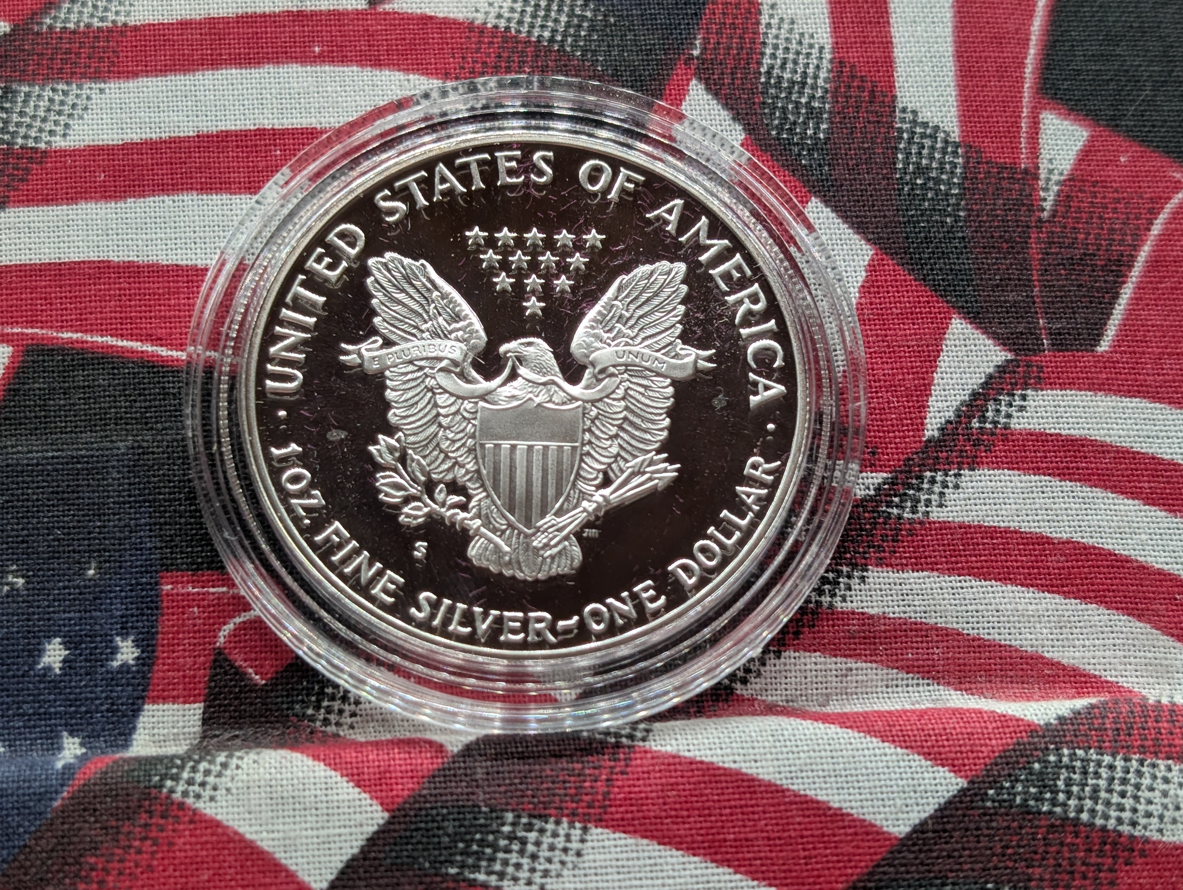 1987-S American Silver Eagle, 99.9% Silver, One Troy Ounce Proof Coin In OGP With COA,