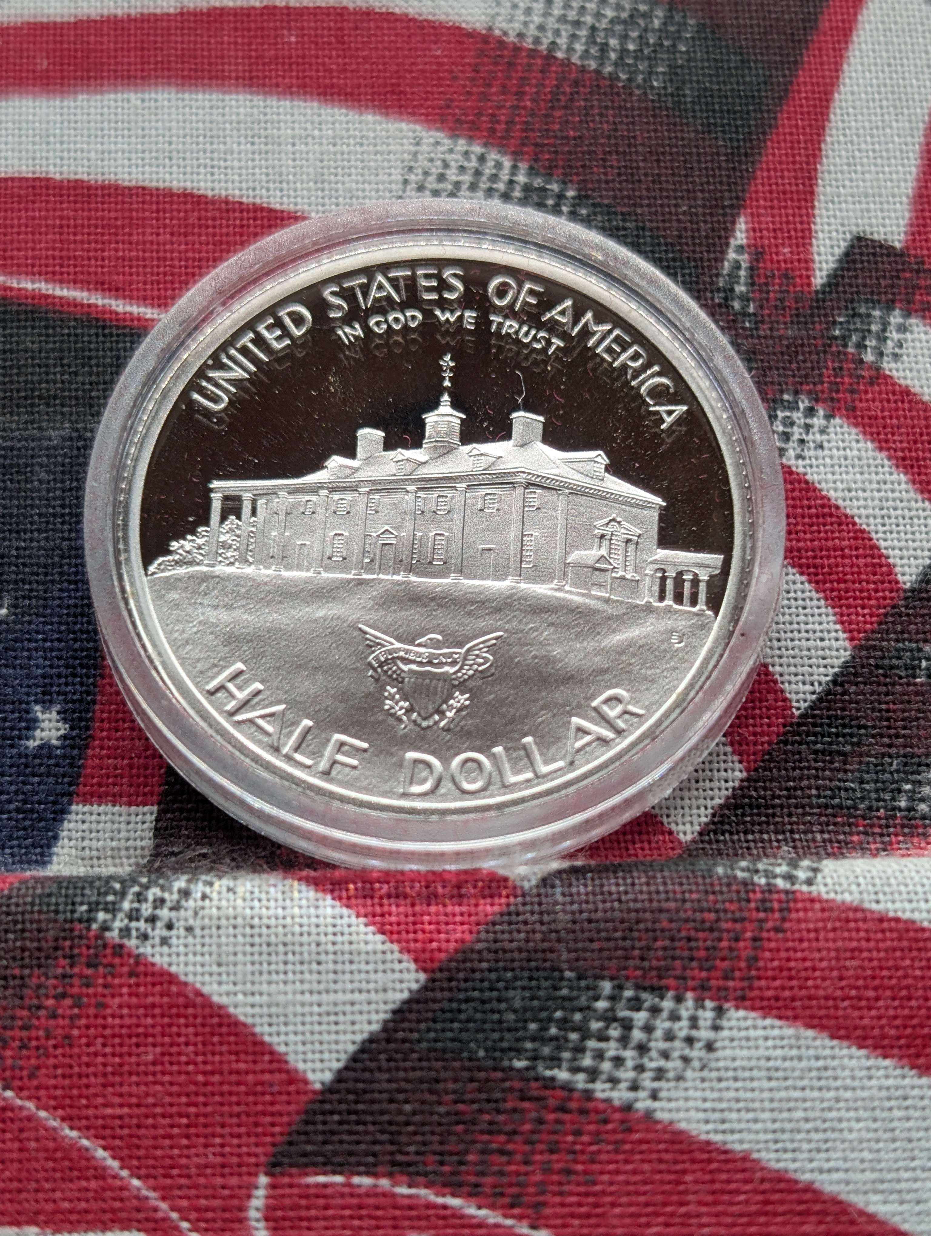 1982-S George Washington Silver Commemorative Half Dollar In OGP, 90% Silver