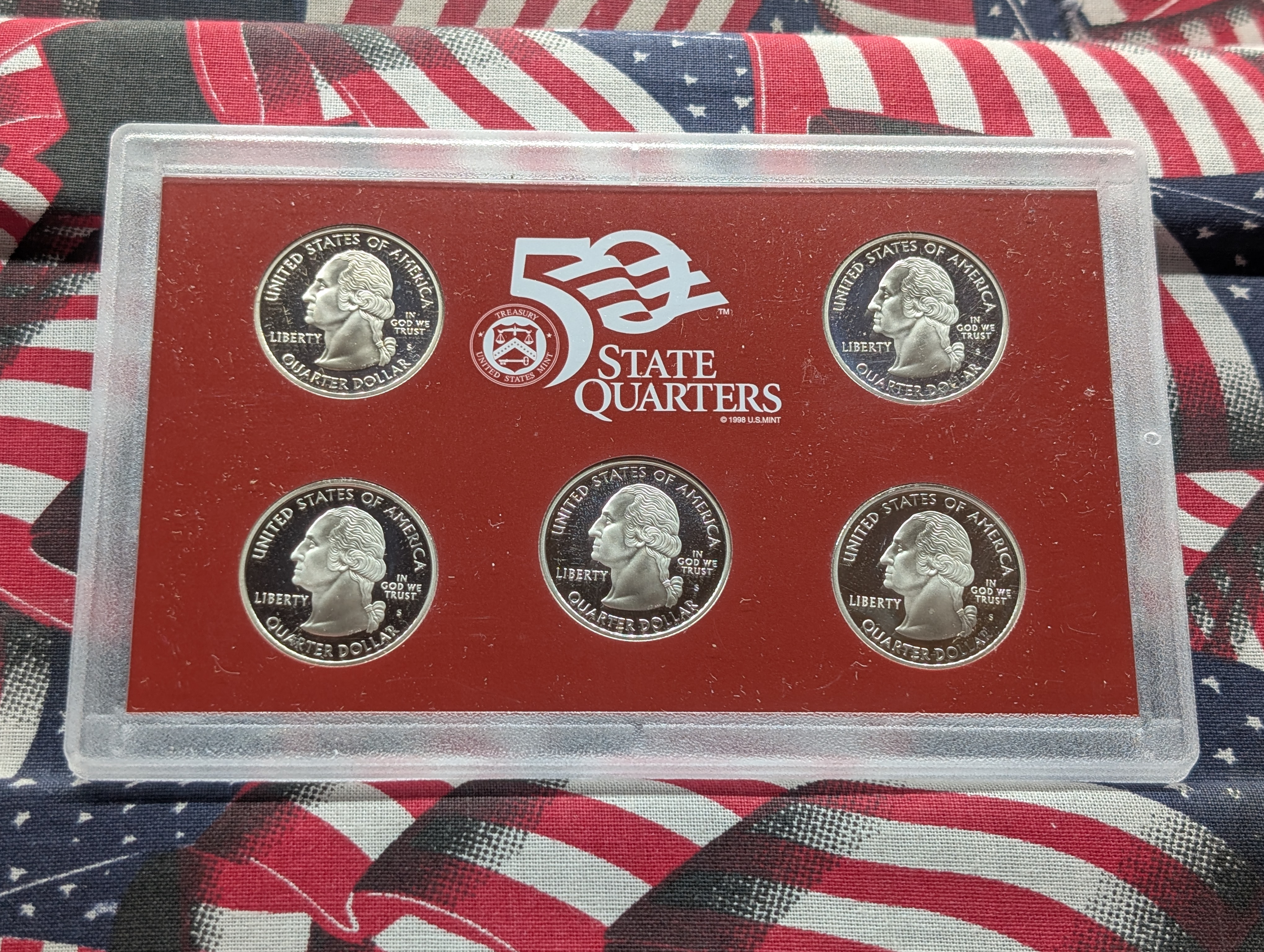 2006-S U.S. Mint Silver Proof Set In OGP With COA, Seven 90% Silver Coins