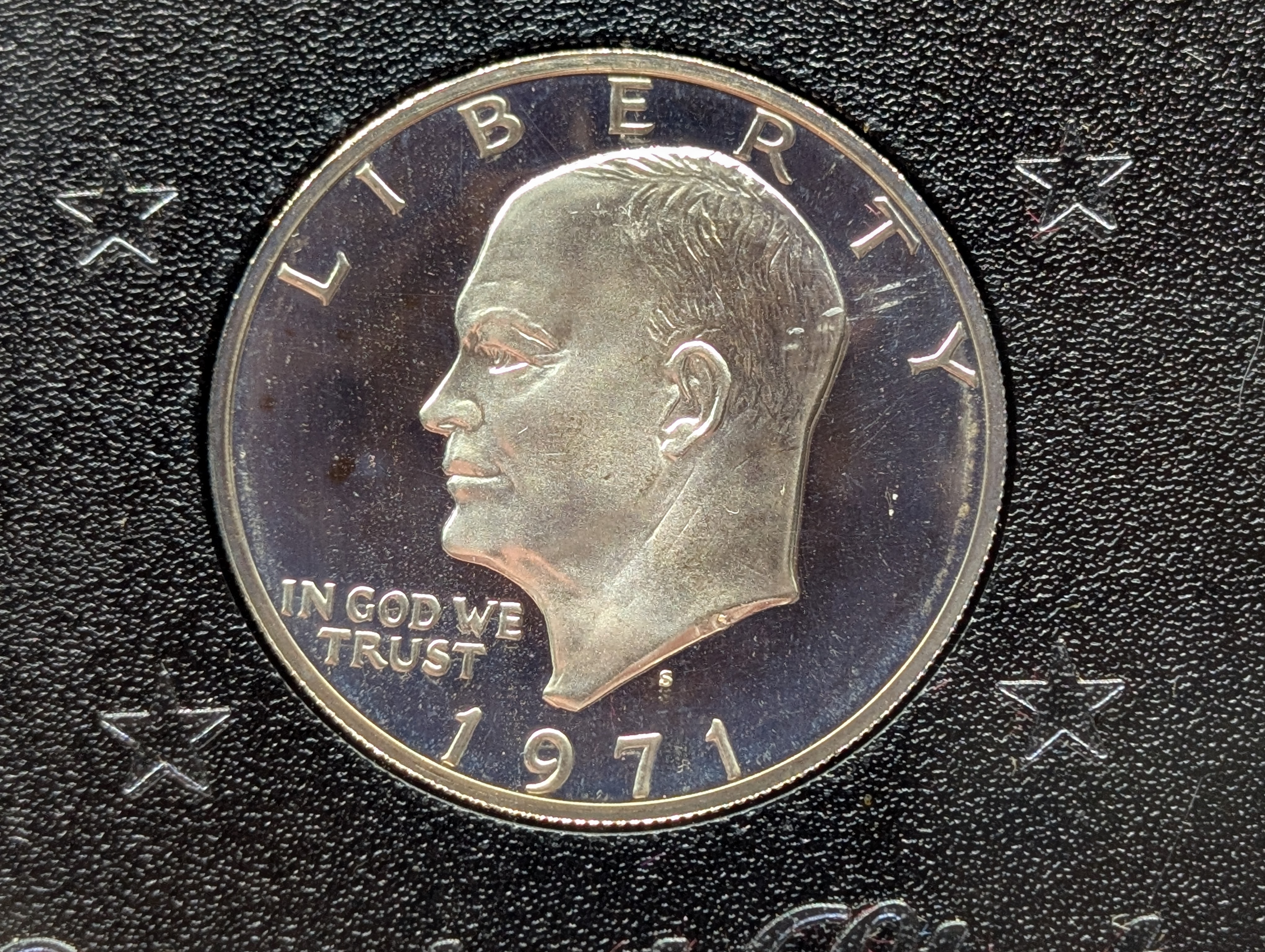 1971-S Eisenhower One Dollar, Uncirculated In Case, 40% Silver, No Box