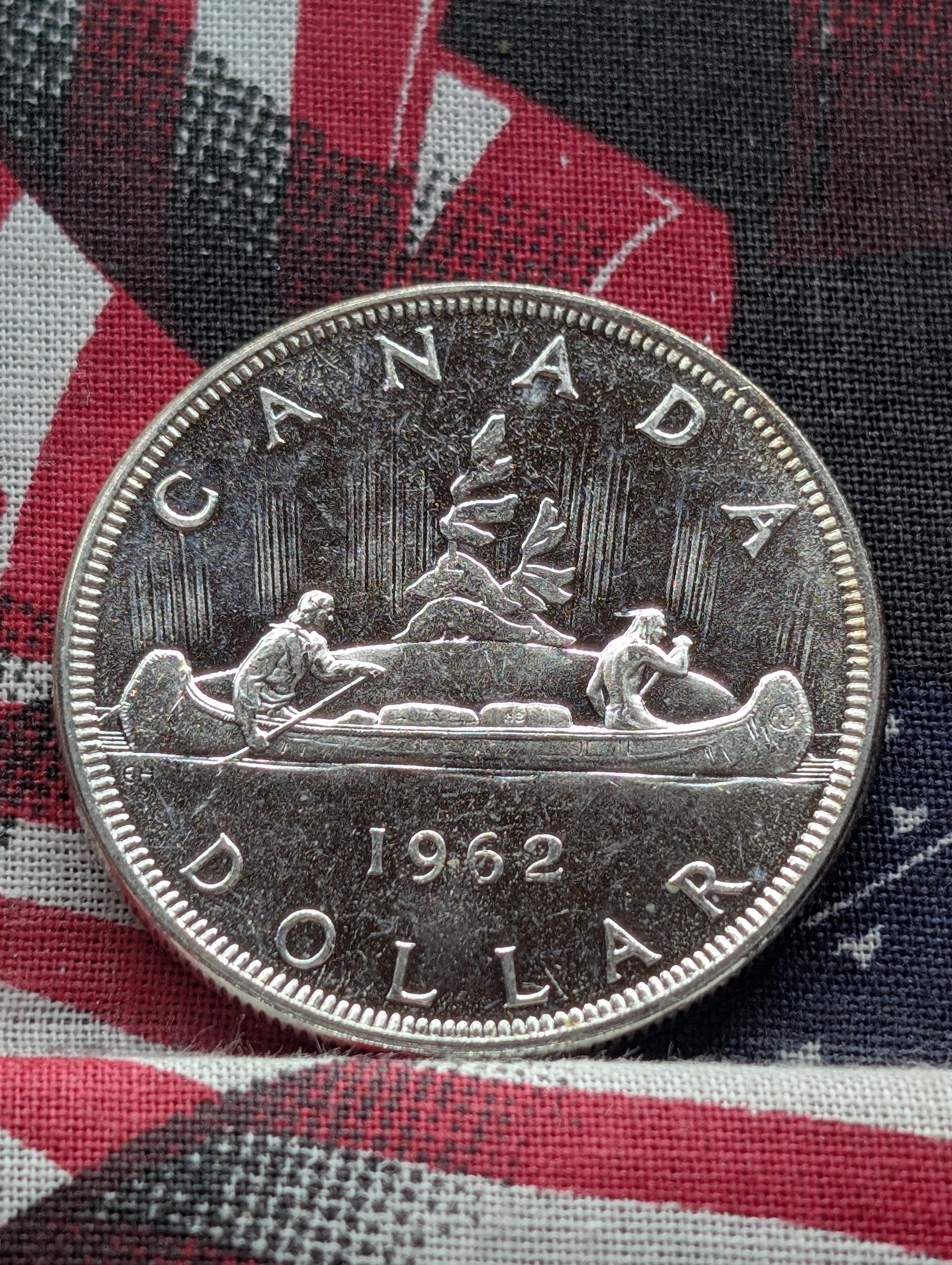 1962 Canada One Dollar, 80% Silver, 23.327g