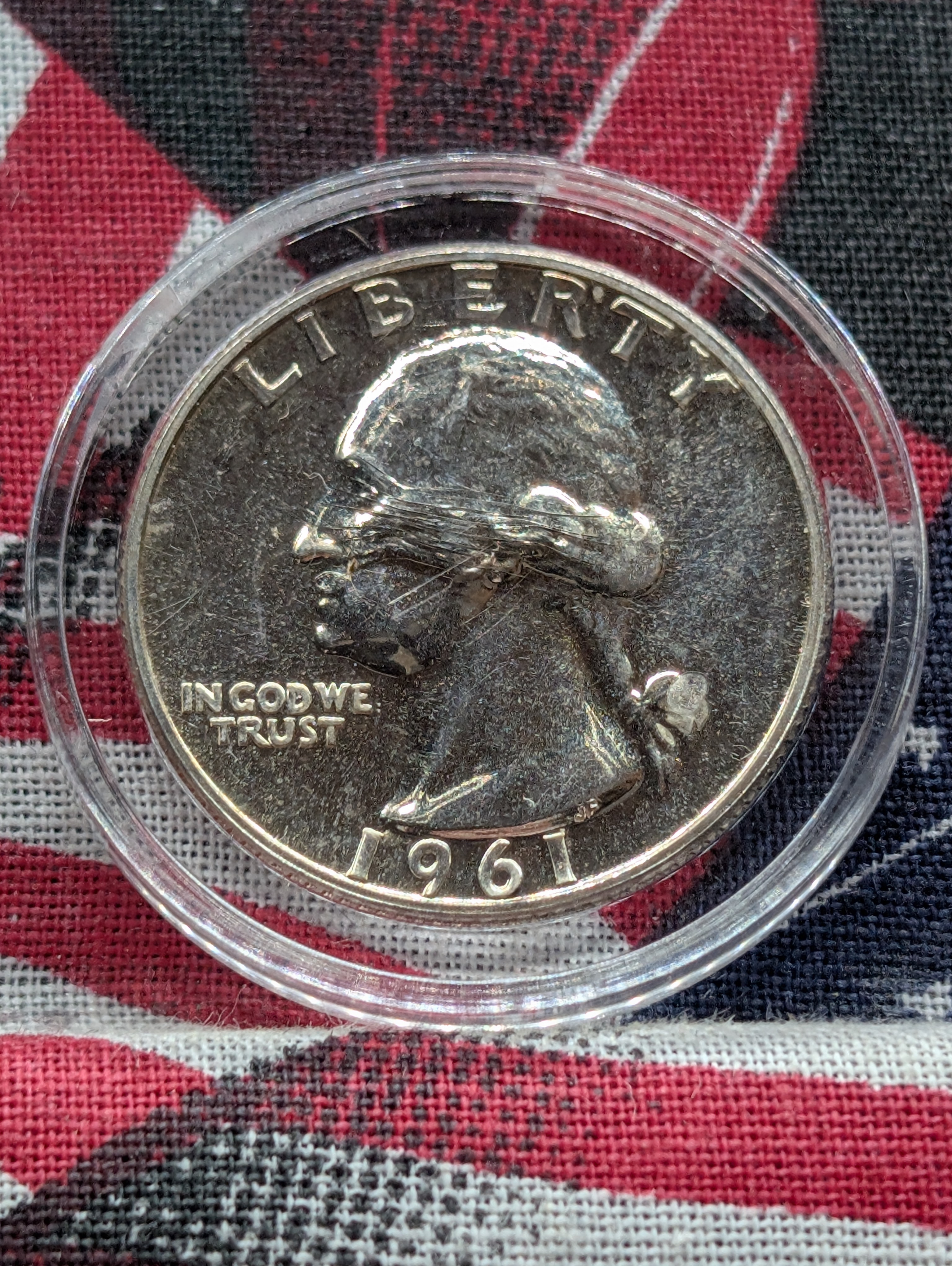 1961-P Washington Quarter, 90% Silver