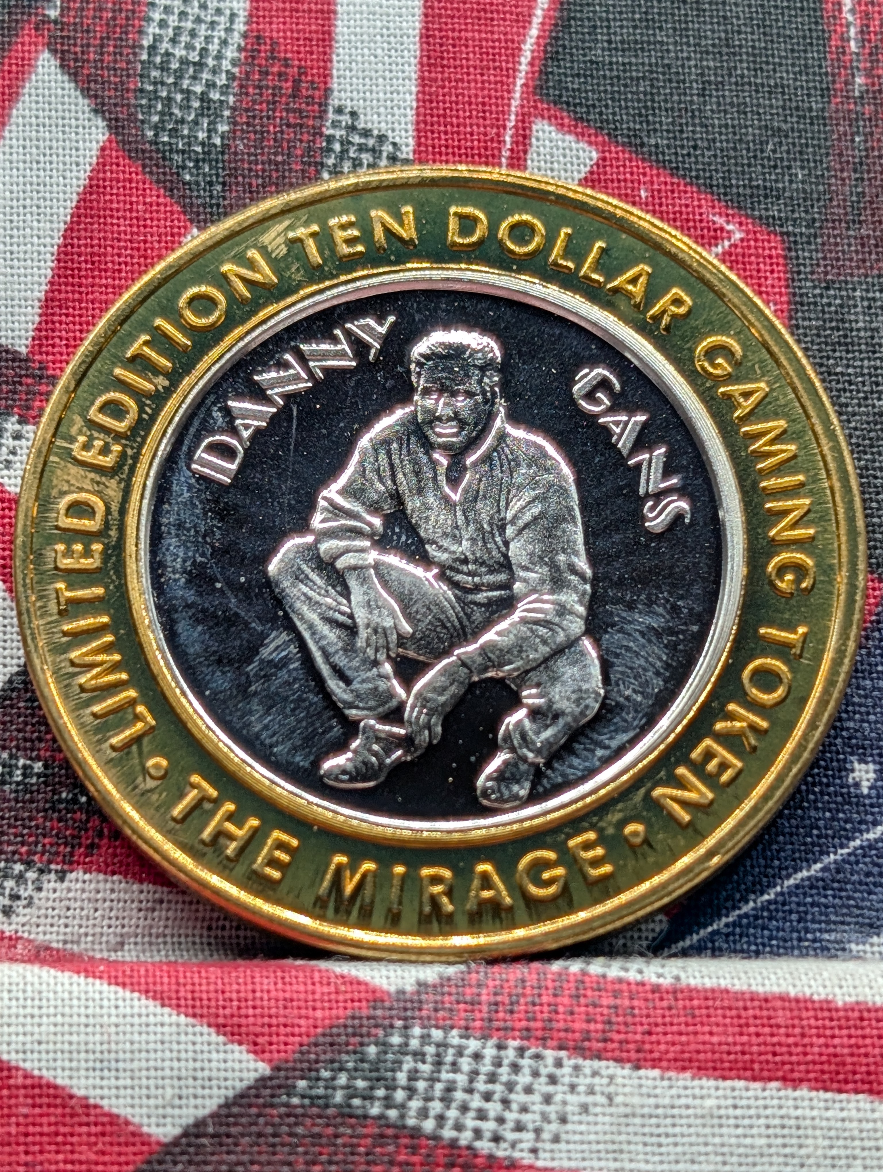 Danny Gans, Mirage Ten Dollar Gaming Token, .999 Fine Silver Center