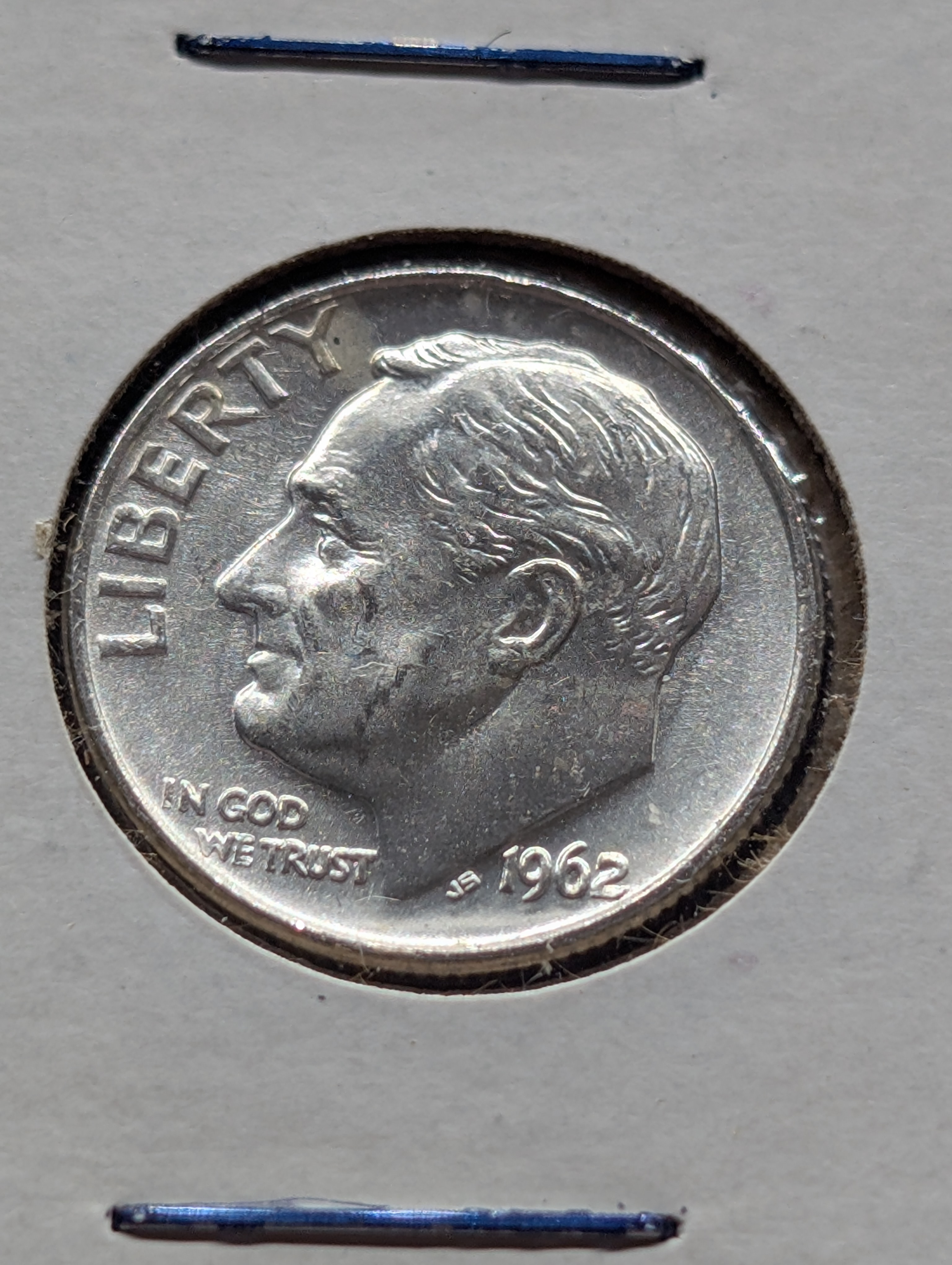 1962-P Roosevelt Dime, 90% Silver