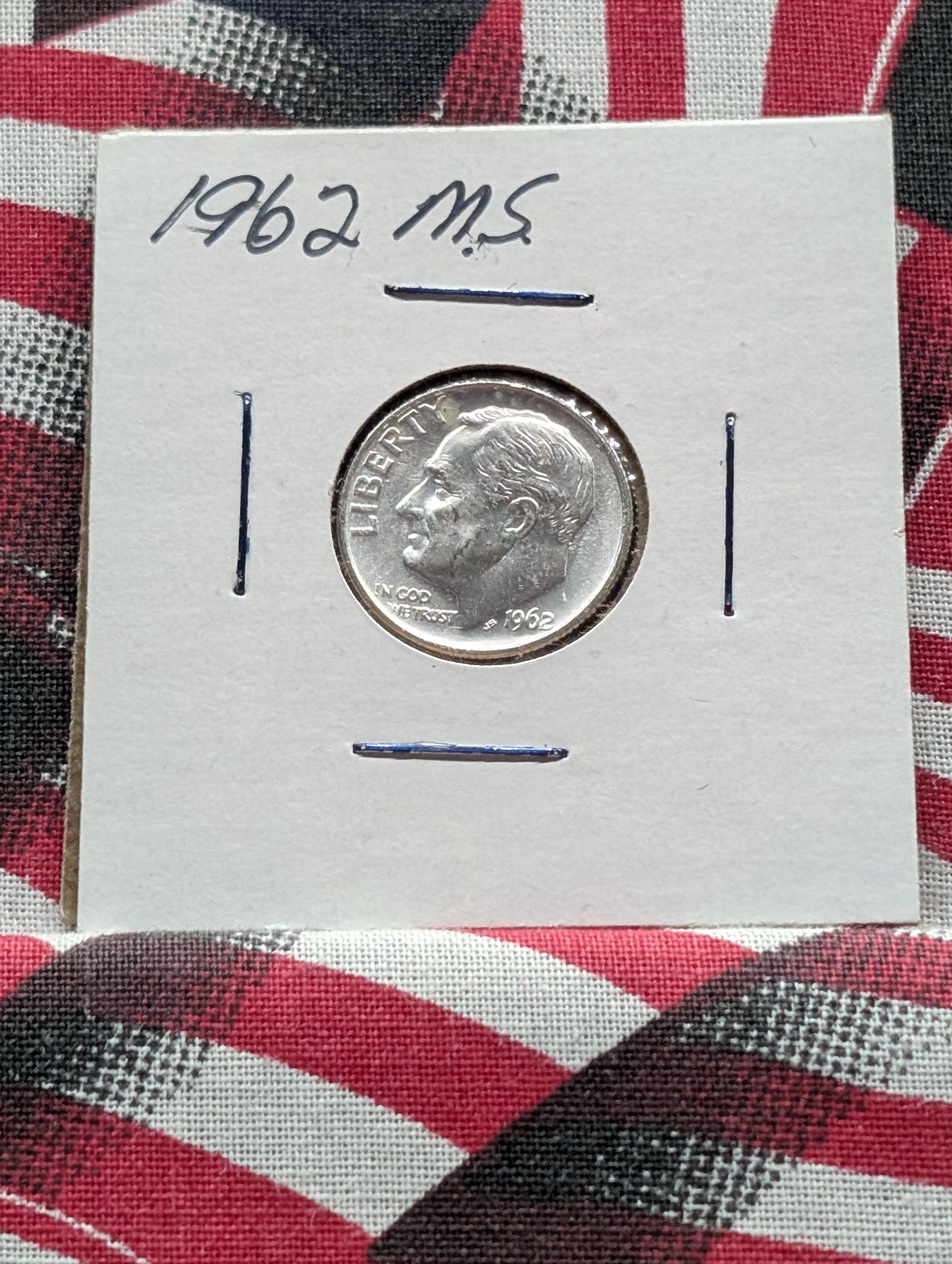 1962-P Roosevelt Dime, 90% Silver