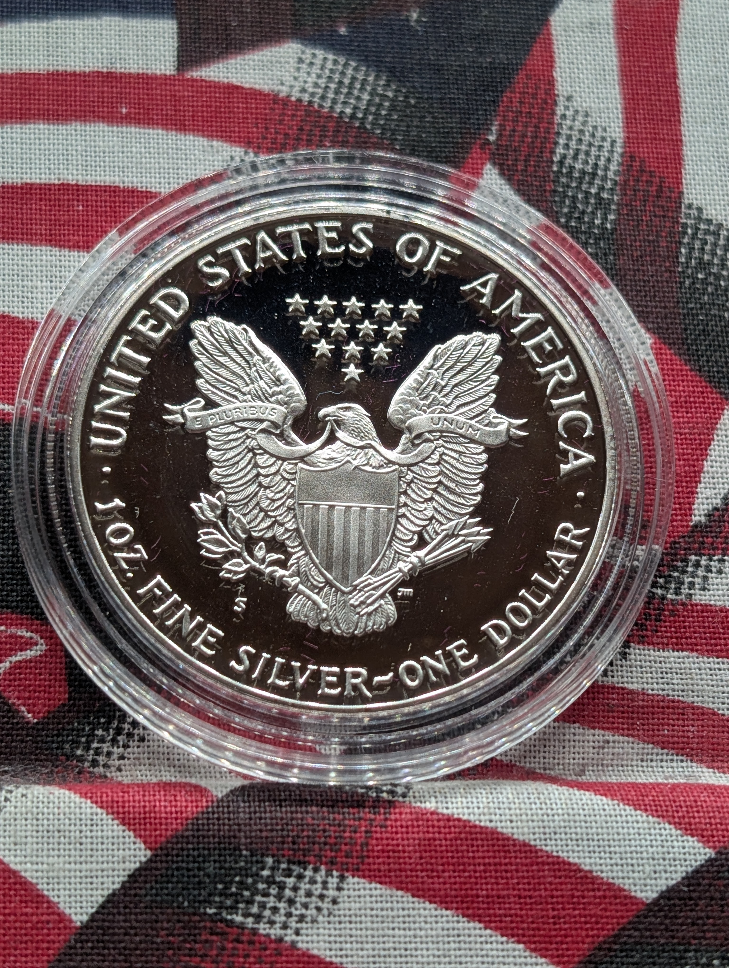 1987-S American Silver Eagle, .999 Silver, One Troy Ounce Silver Proof Coin In OGP With COA,