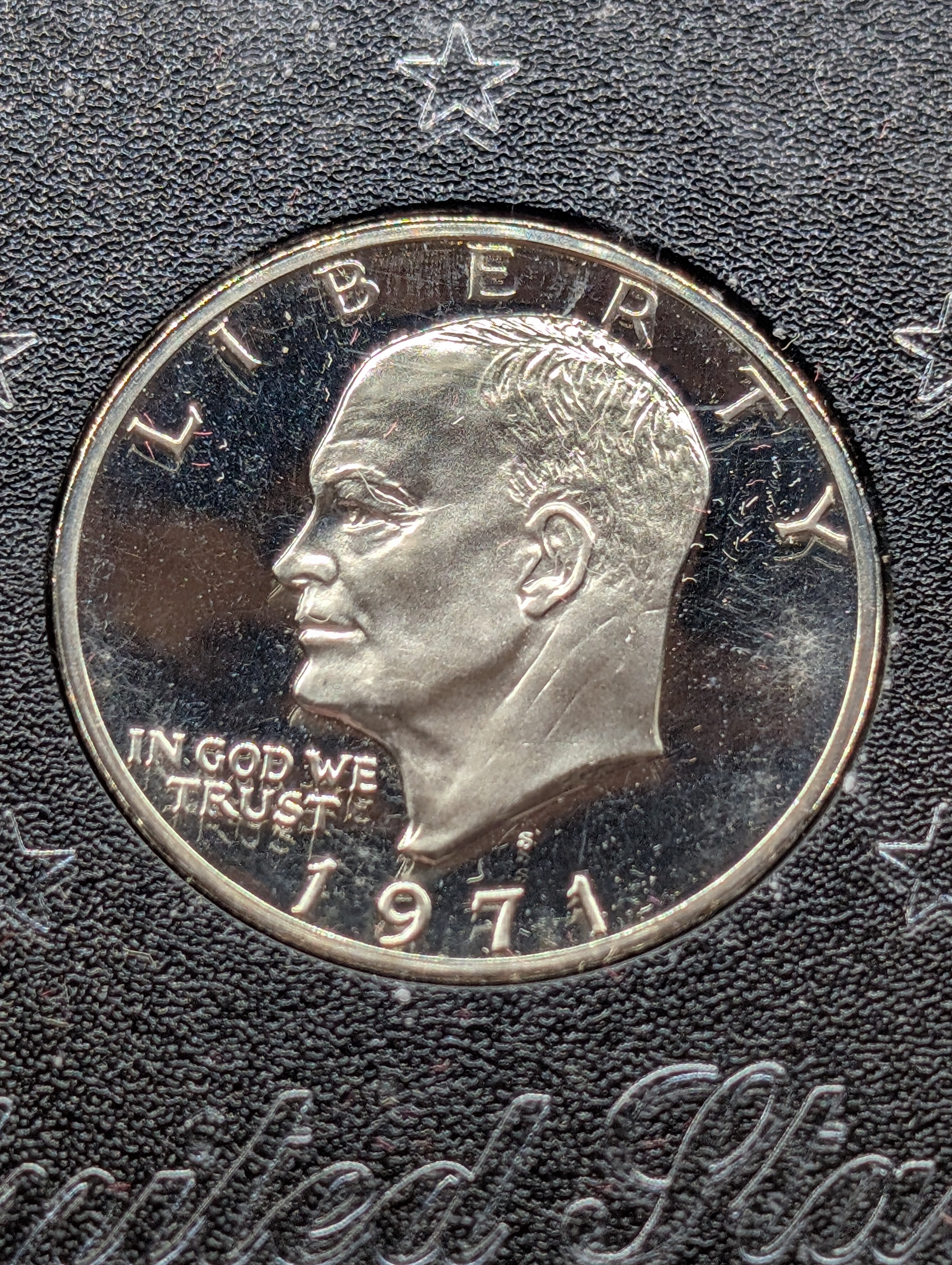 1971-S Eisenhower One Dollar, Uncirculated In Case, 40% Silver, No Box