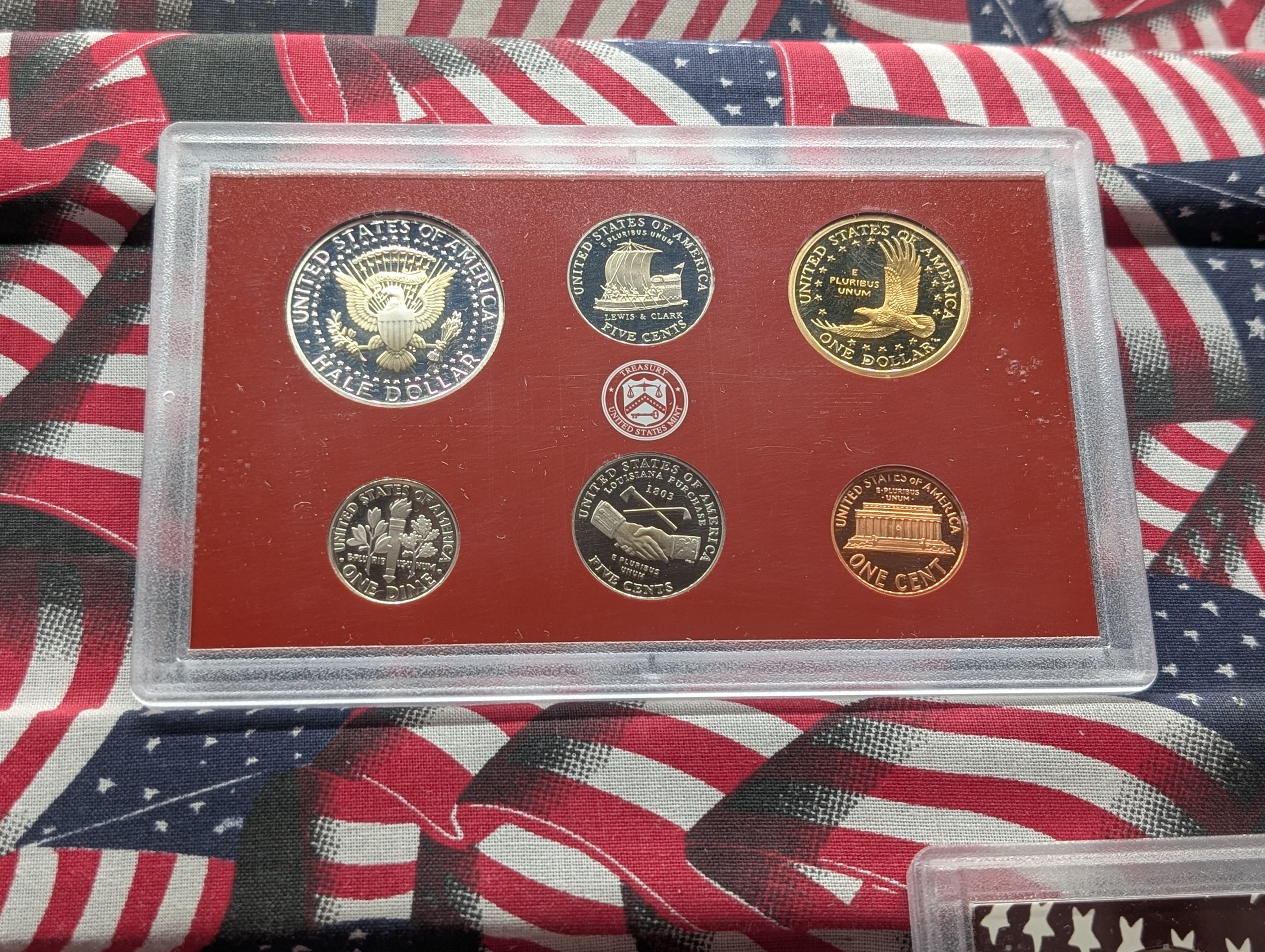 2004-S U.S. Mint Silver Proof Set In OGP With COA, Seven 90% Silver Coins