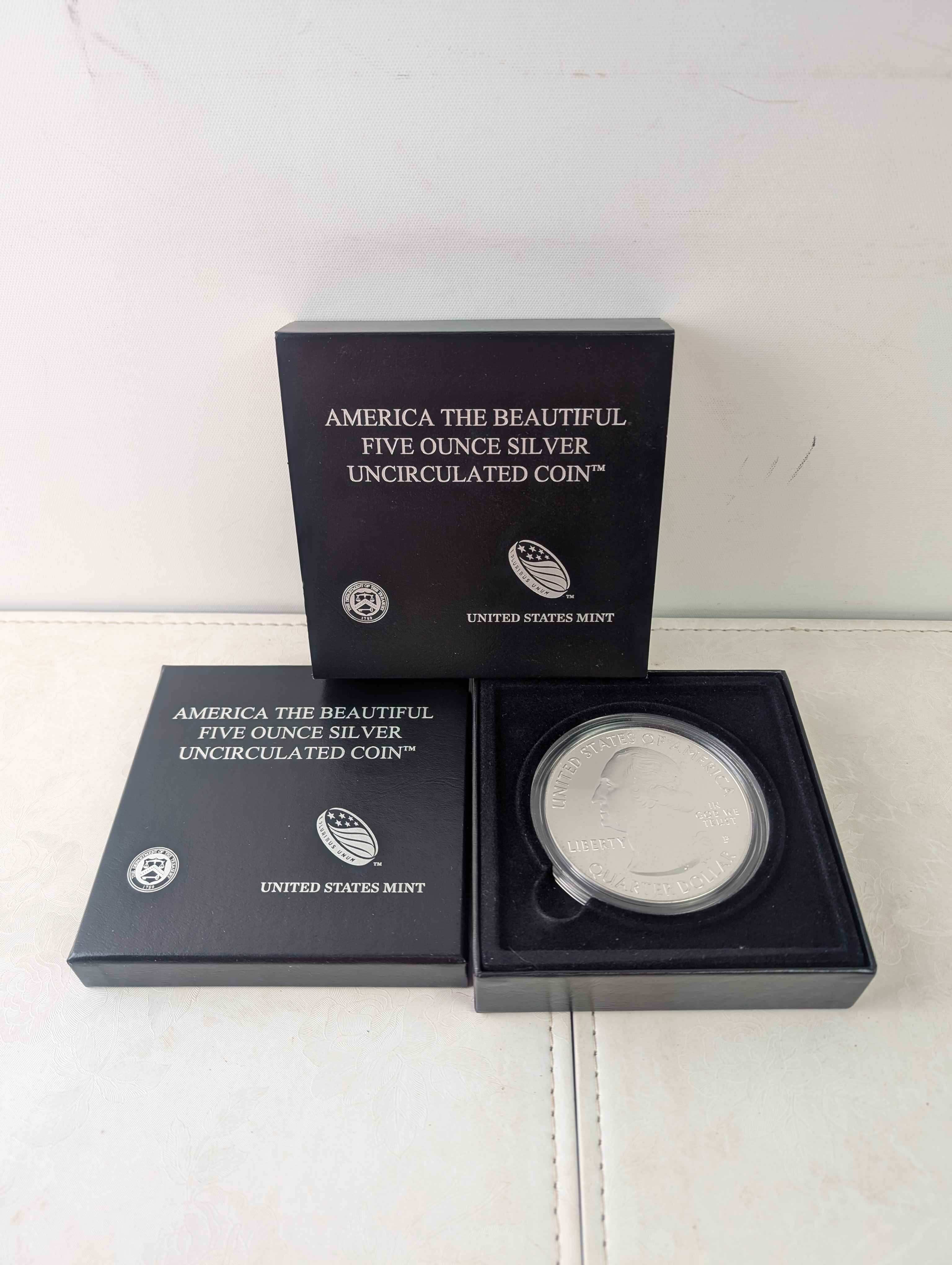 2012-P New Mexico, Chaco Culture National Park America The Beautiful Five Troy Ounces 99.9% Silver Uncirculated Coin In OGP - No COA