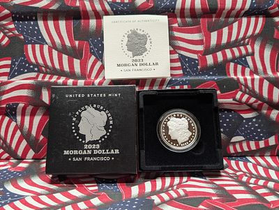 2023-S Proof Morgan Dollar In OGP With COA, 99.9% Silver, 0.859 Troy Ounce Condition PLEASE 