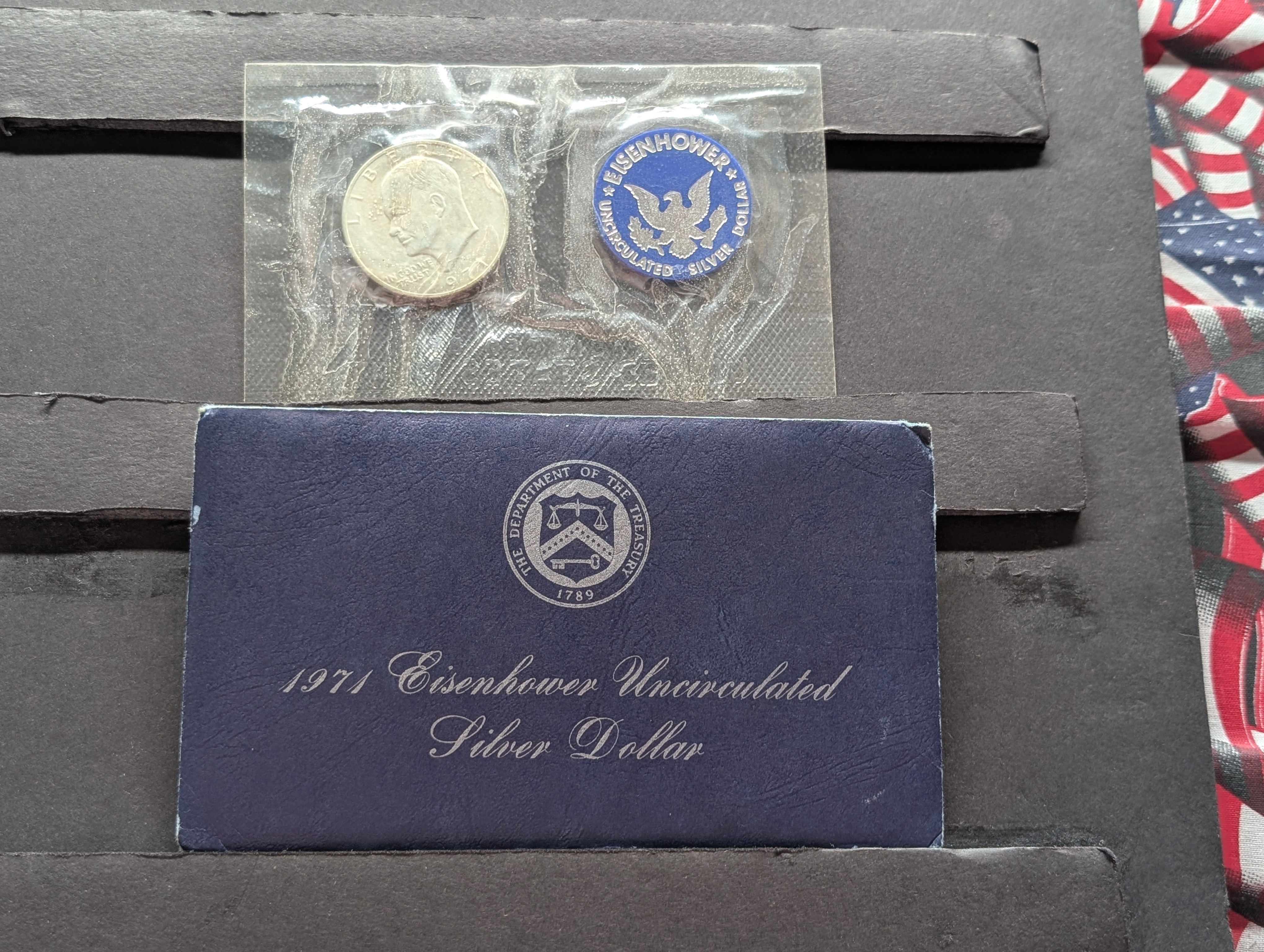 1971-S Eisenhower Uncirculated 40% Silver Dollar In OGP