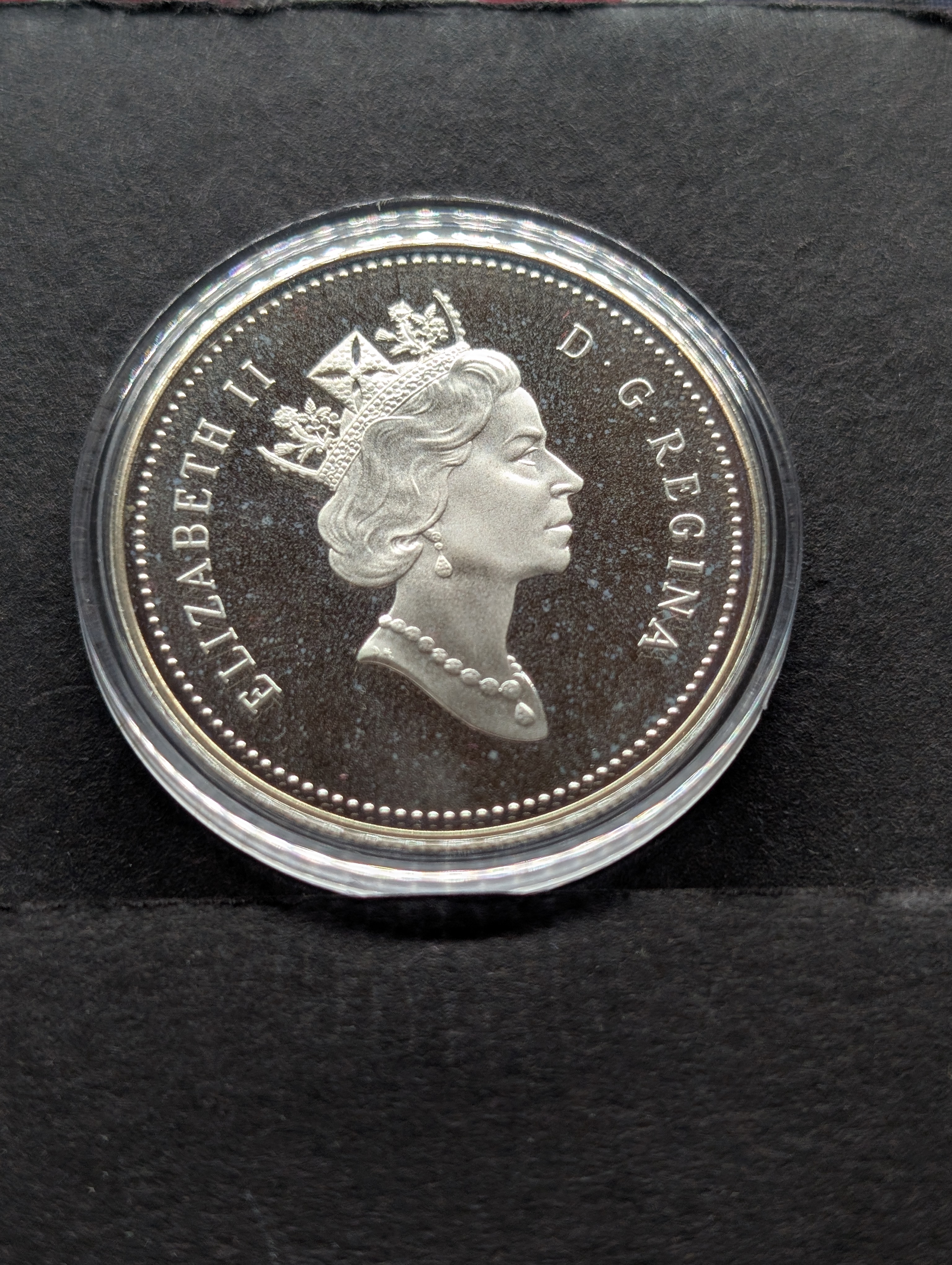 1991 Steamer Frontenac Canada Silver One Dollar, Royal Canadian Mint, 50% Silver, 23.33g