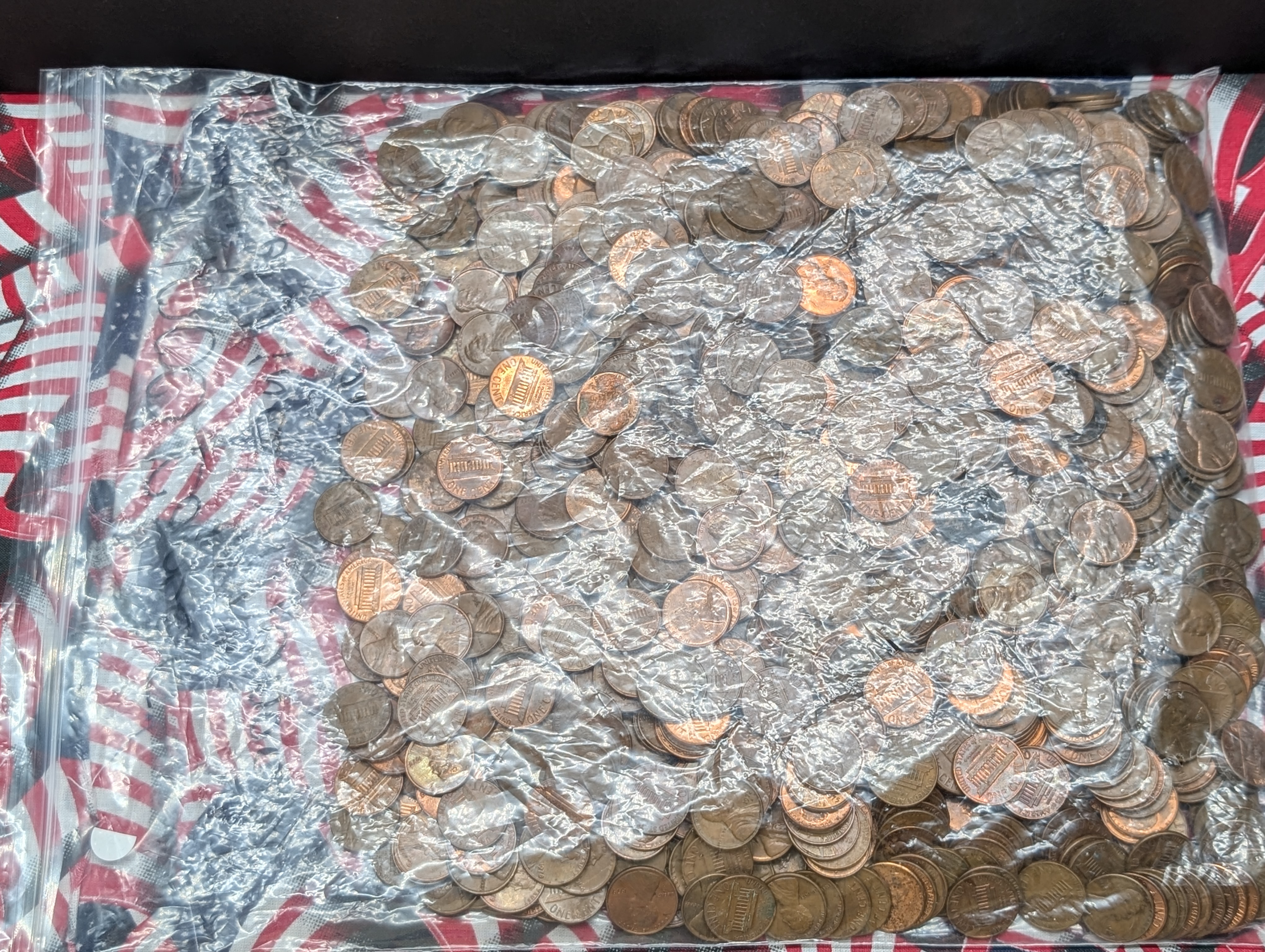 1,000 Unresearched Assorted Date Lincoln Memorial Cents, All Copper