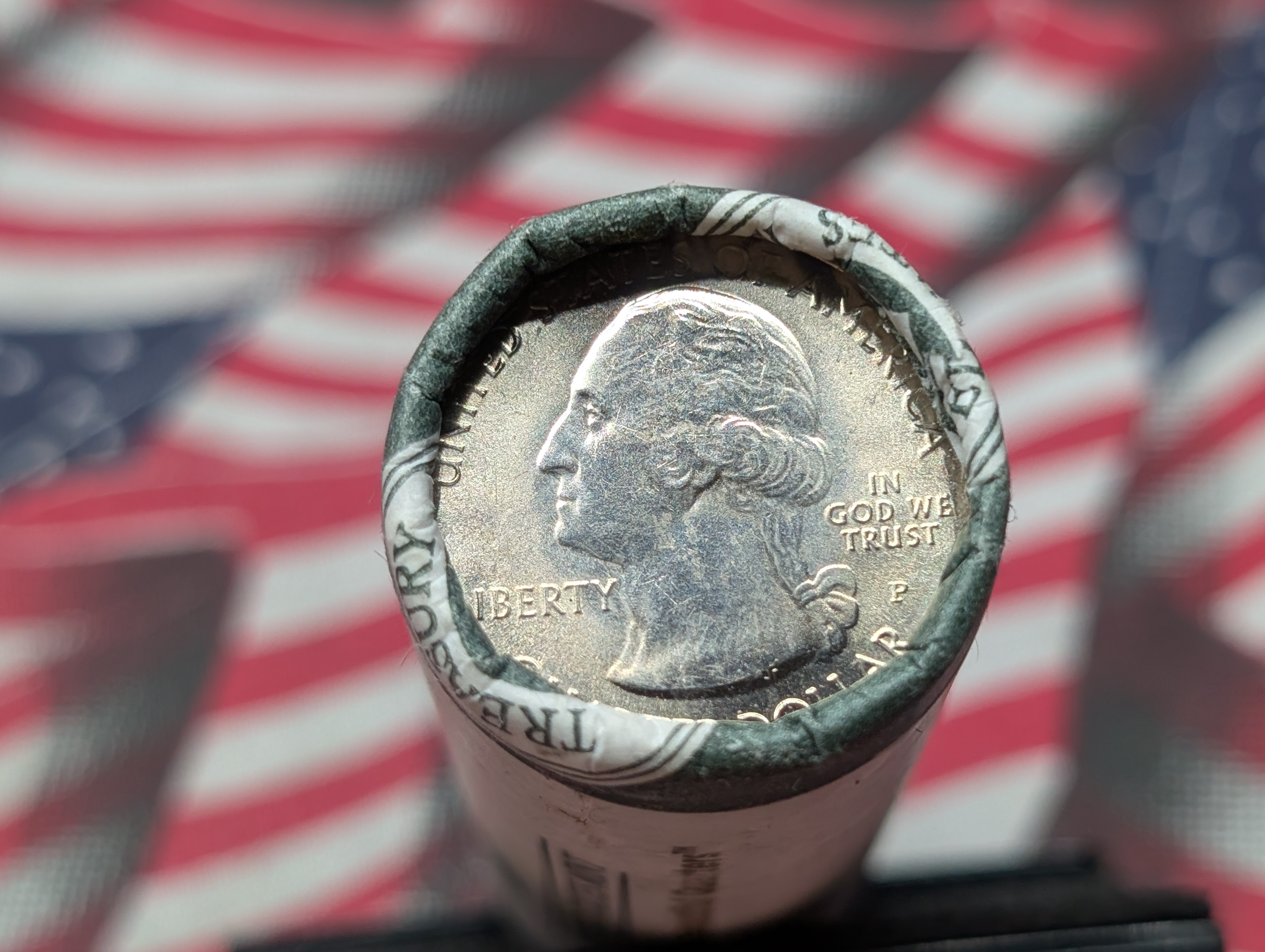 2010-P Unopened Paper Wrapped Roll of ATB Mount Hood Washington Quarters
