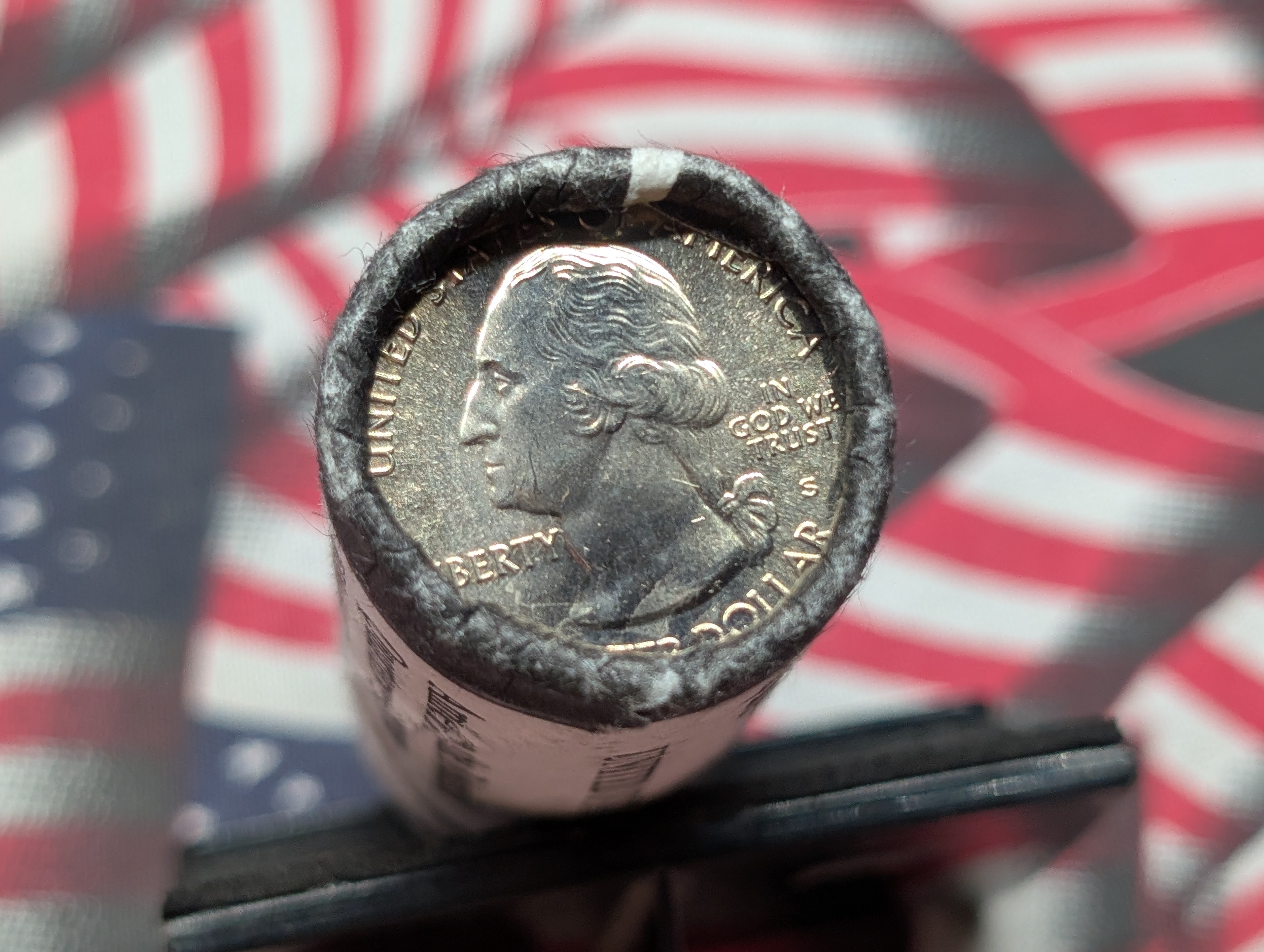 2013-S Unopened Paper Wrapped Roll of ATB White Mountain National Forest Washington Quarters