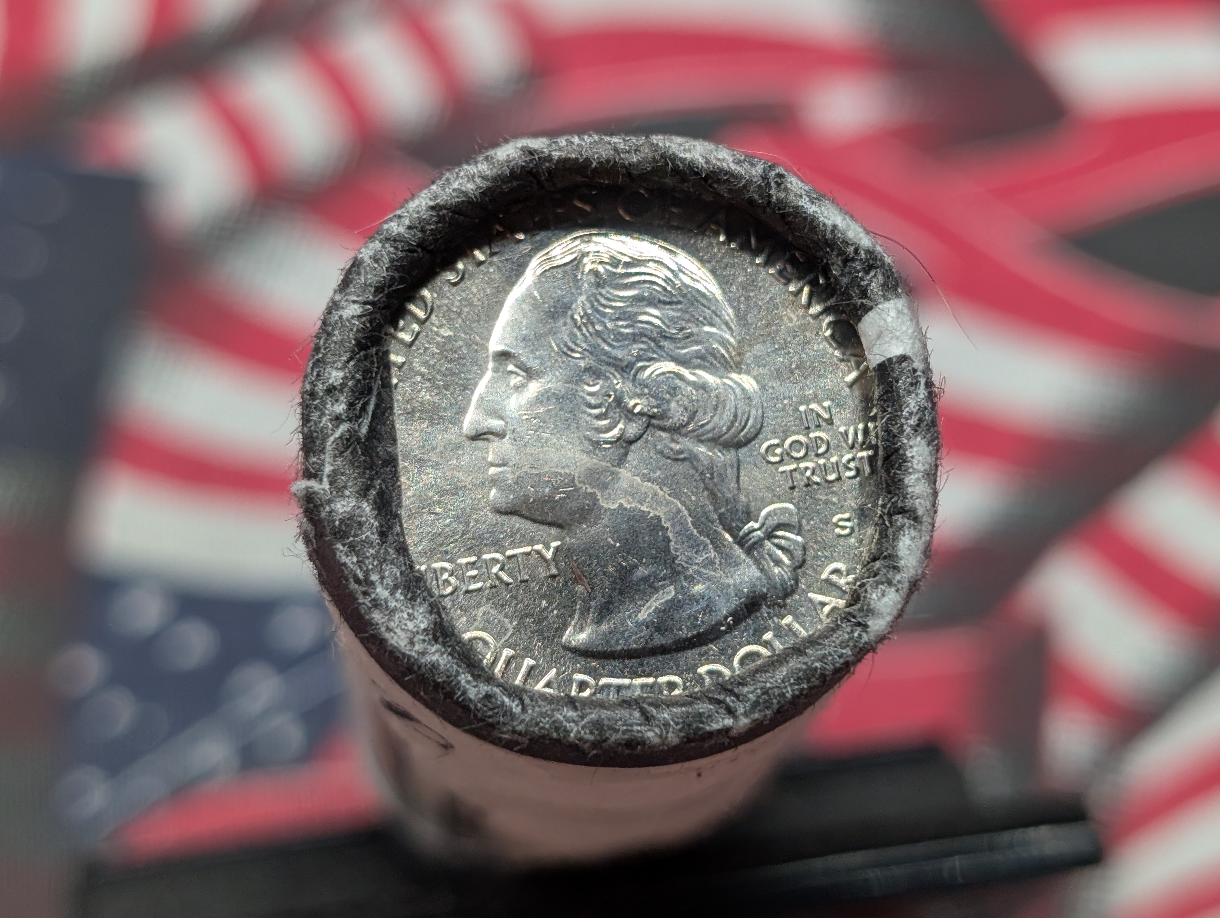 2013-S Unopened Paper Wrapped Roll of ATB White Mountain National Forest Washington Quarters