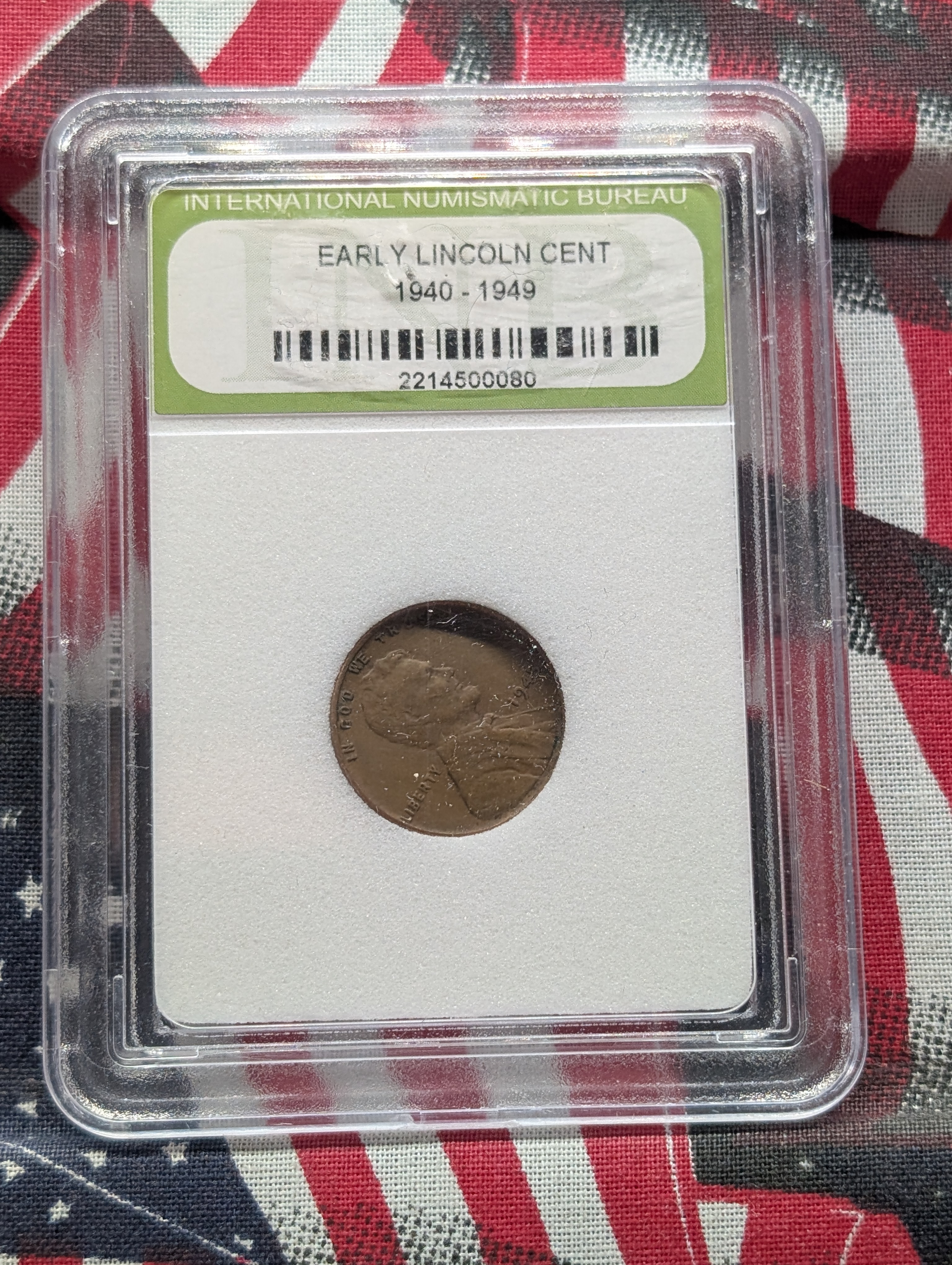 1926-P, 1934-P, 1937-D, 1942-S, & (2) 1945-P Lincoln Wheat Cents Slabbed by INB
