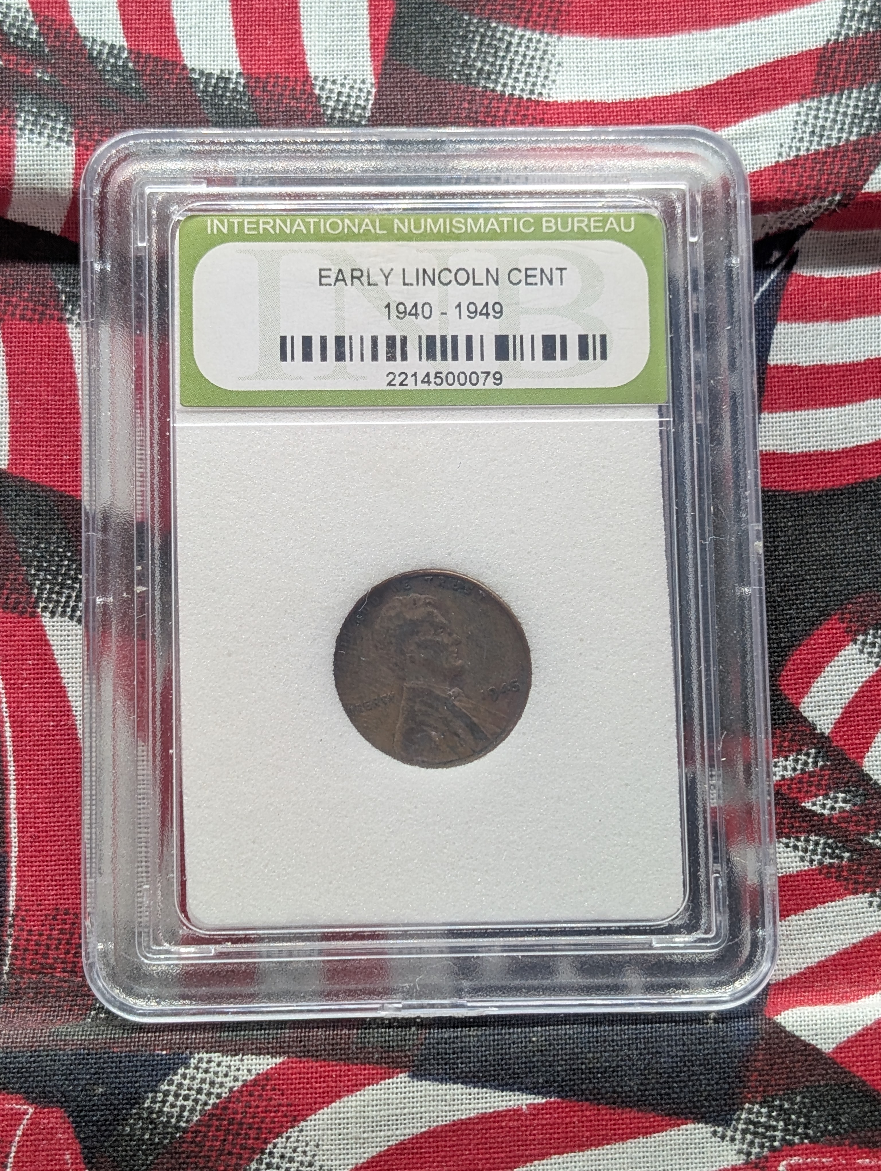 1926-P, 1934-P, 1937-D, 1942-S, & (2) 1945-P Lincoln Wheat Cents Slabbed by INB