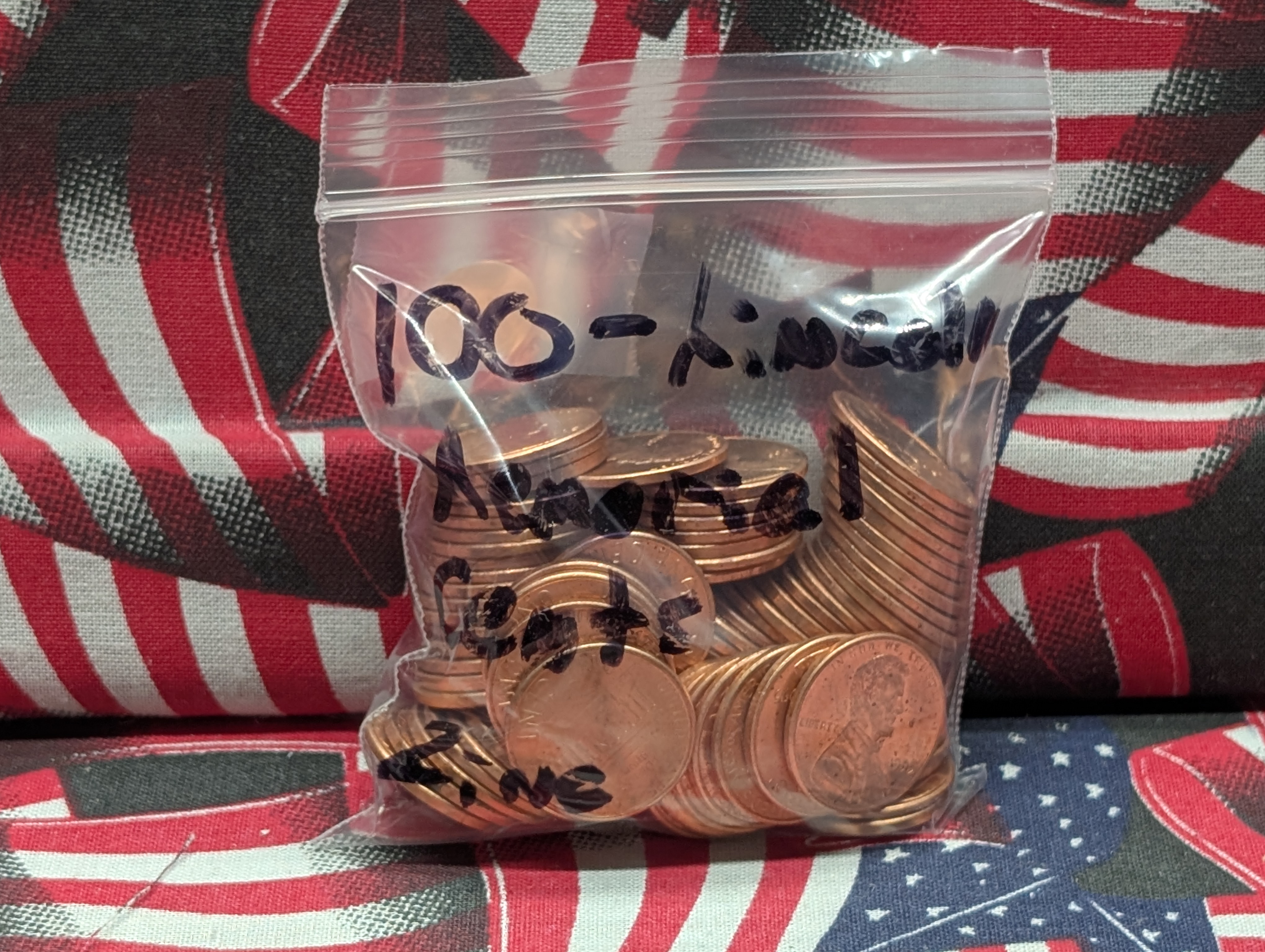 (100) 1995-P Lincoln Memorial Cents, Zinc