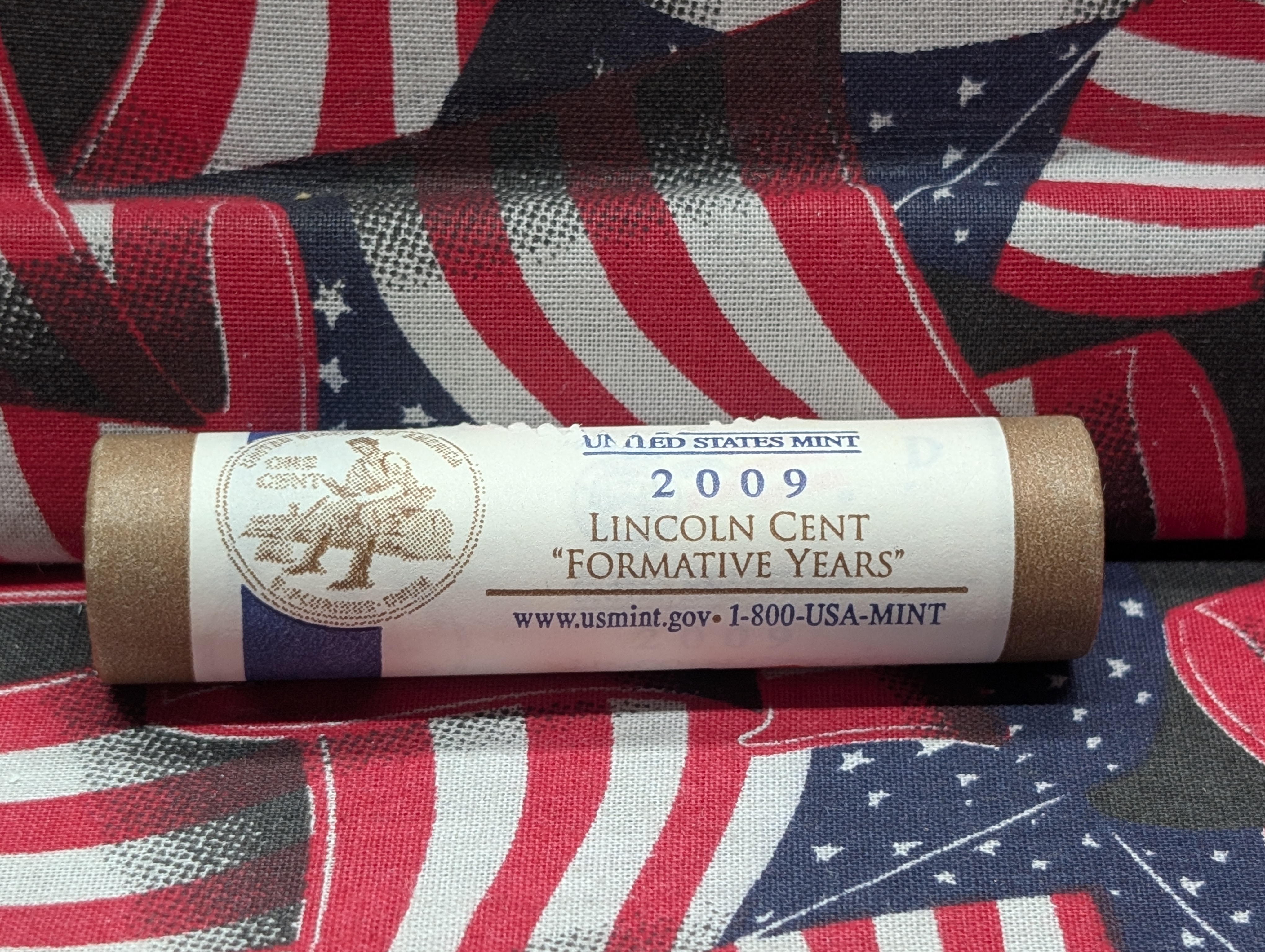2009-D Unopened Paper Wrapped Roll of Lincoln Formative Years Cents